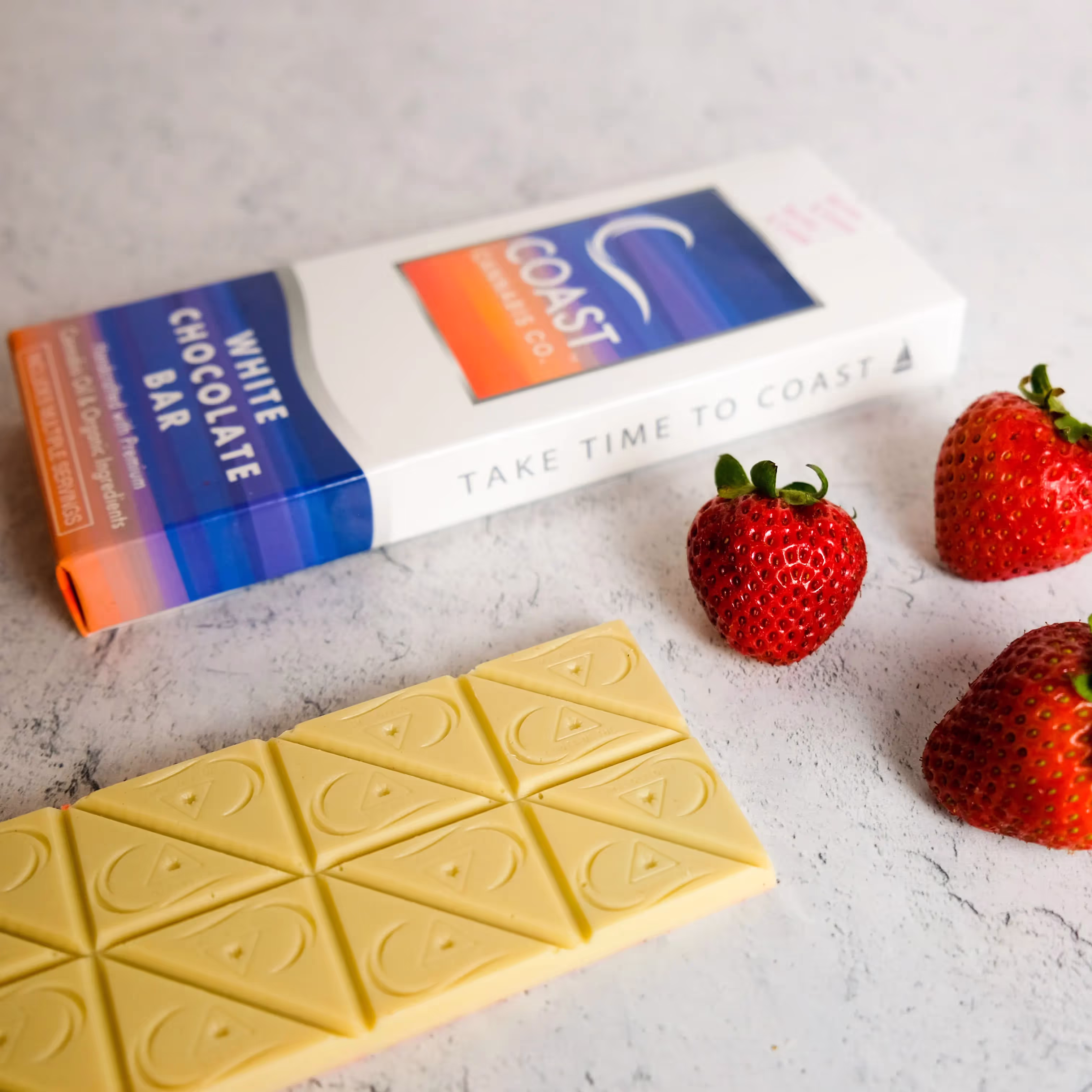 Berries & Cream White Chocolate Bar | 20pk