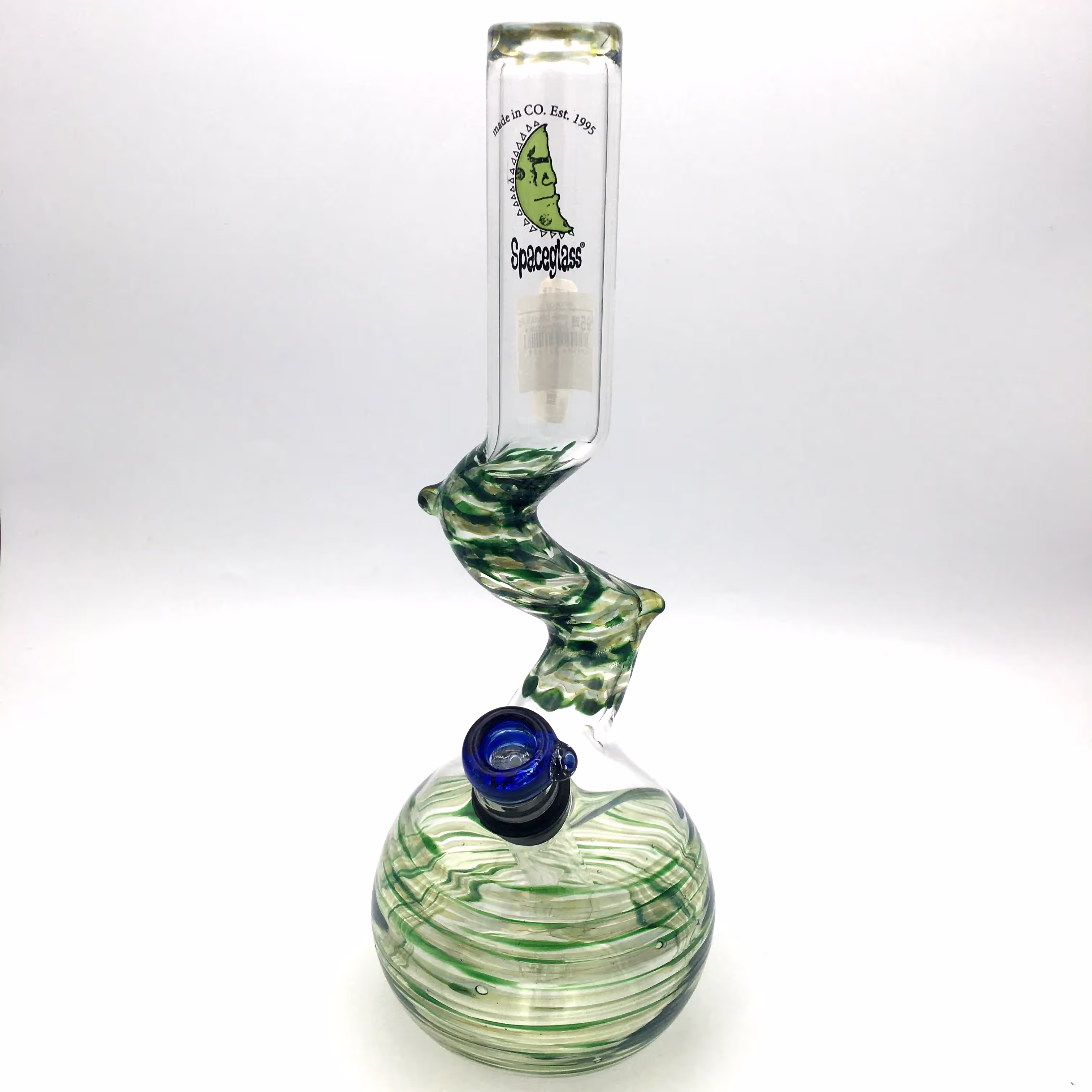 14mm Double Zig Zag Bong | Spaceglass