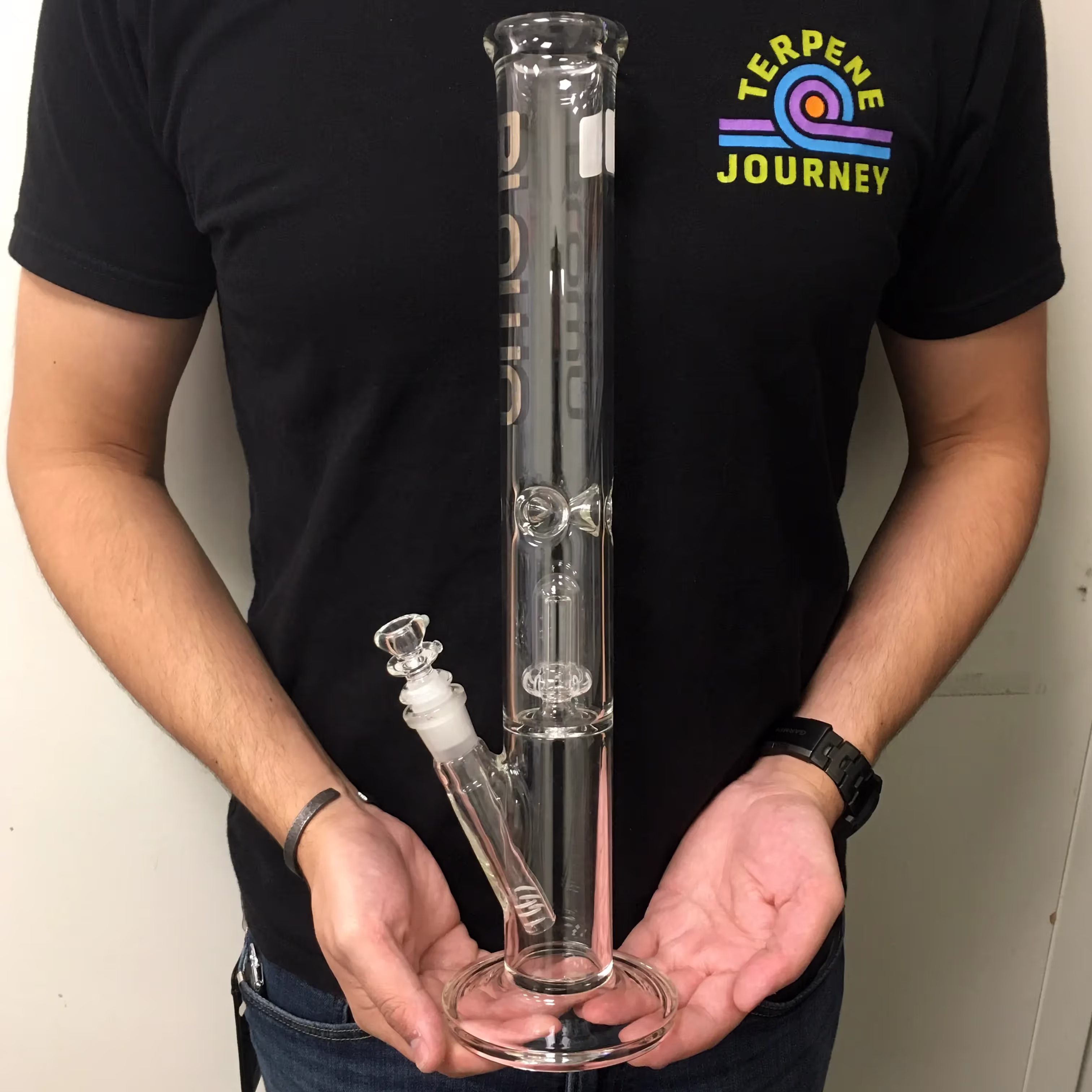 15" Shower Head Perc. Straight Bong | Blown