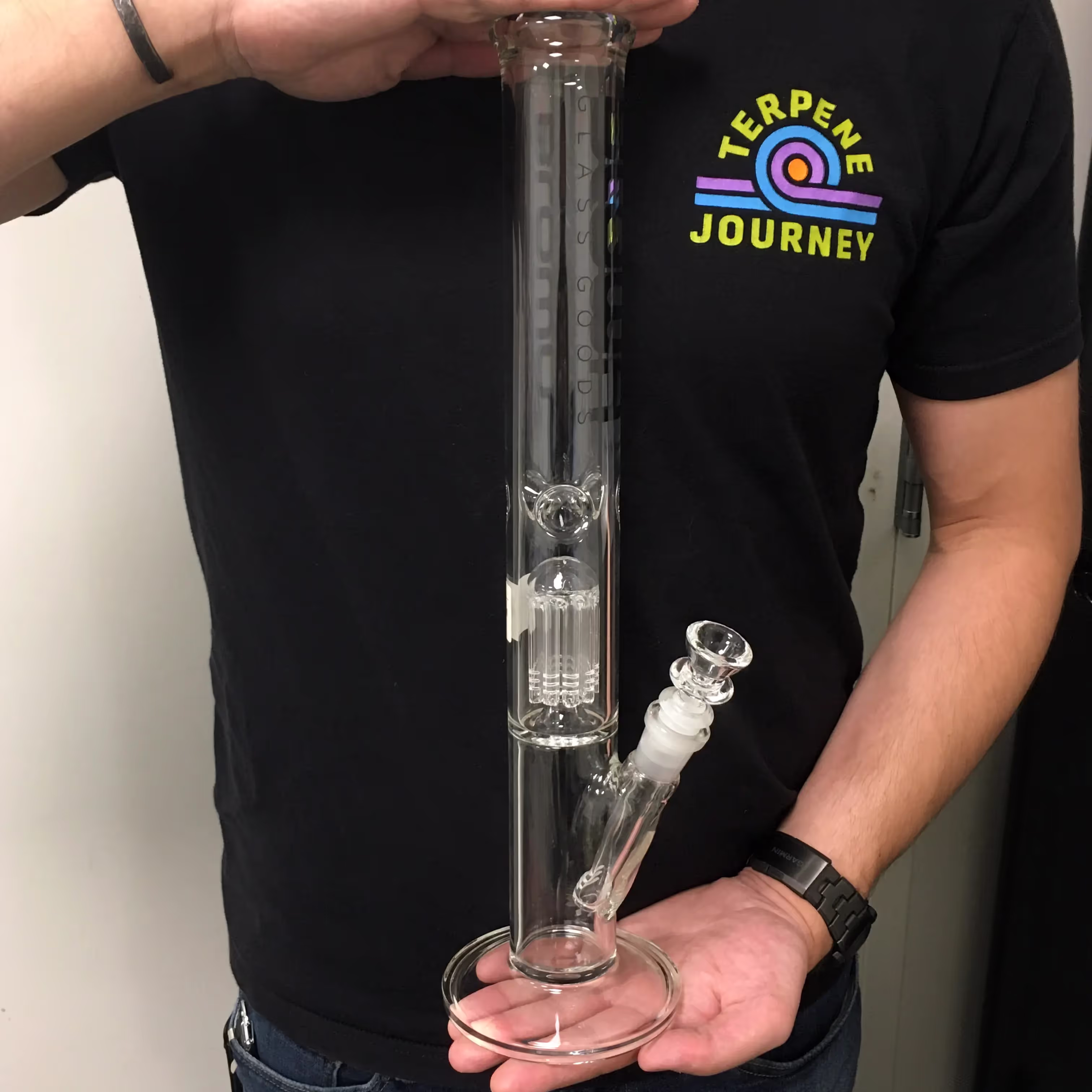 15" 10 Arm Tree Perc. Straight Bong | Blown