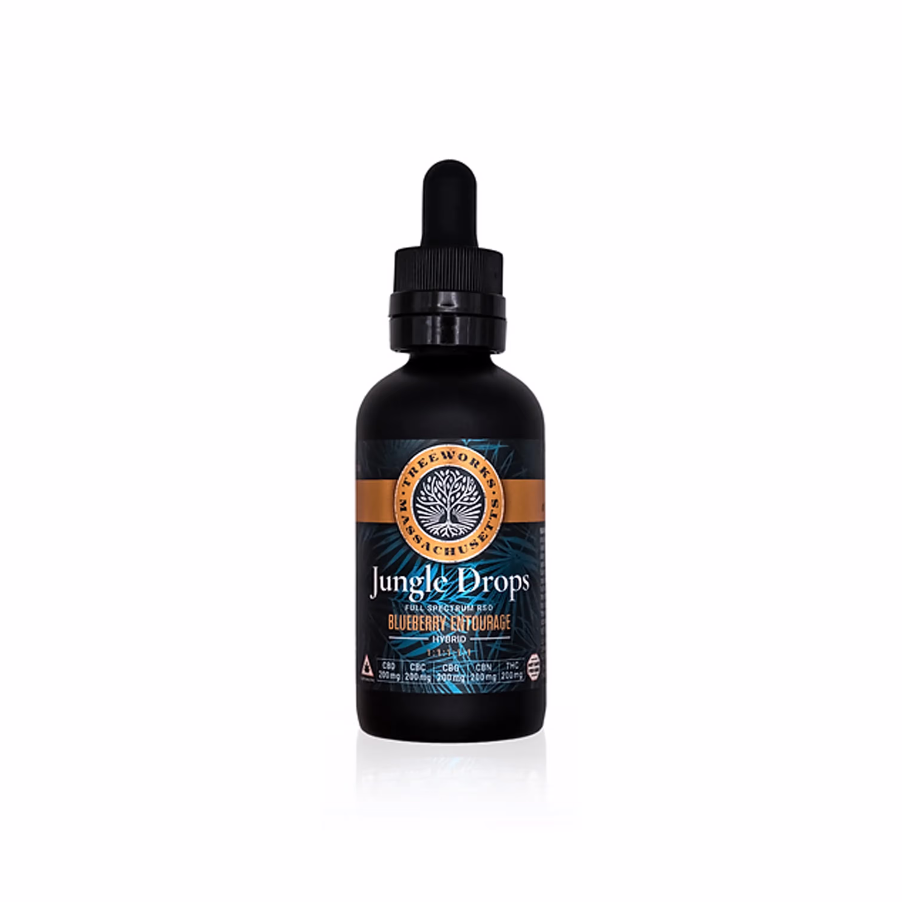 Jungle Drops Tincture | 1:1:1:1:1 | THC:CBC:CBD:CBG:CBN | 60ml | 200mg