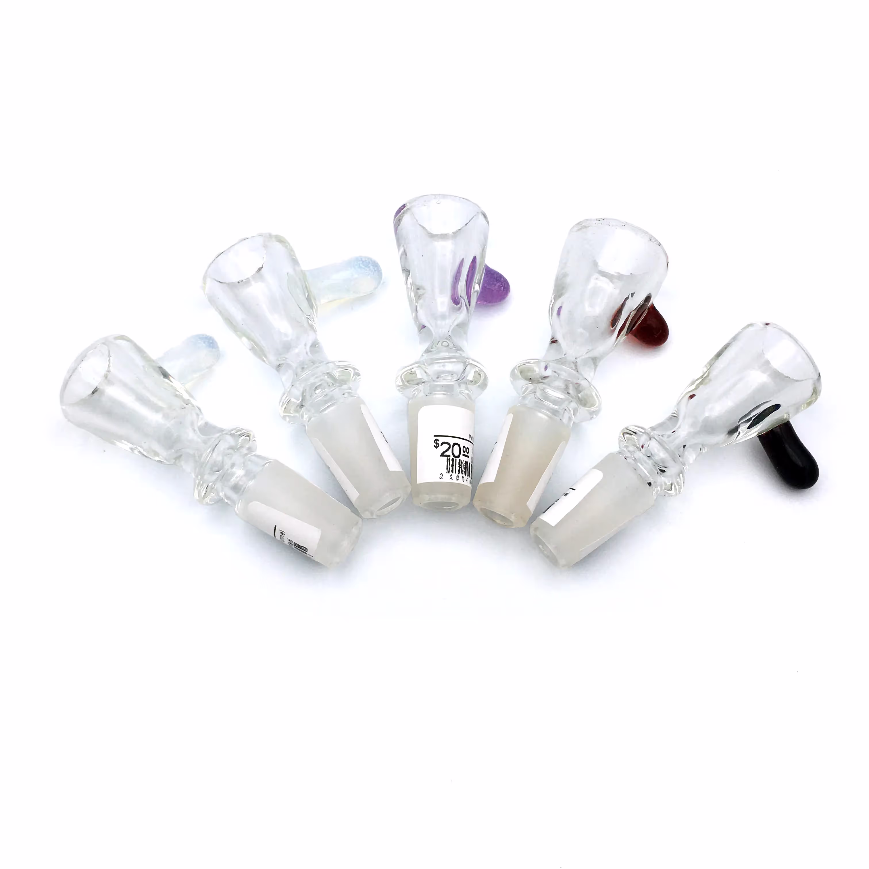 14mm Clear Funnel Slide With Accented Handle | Brickyard