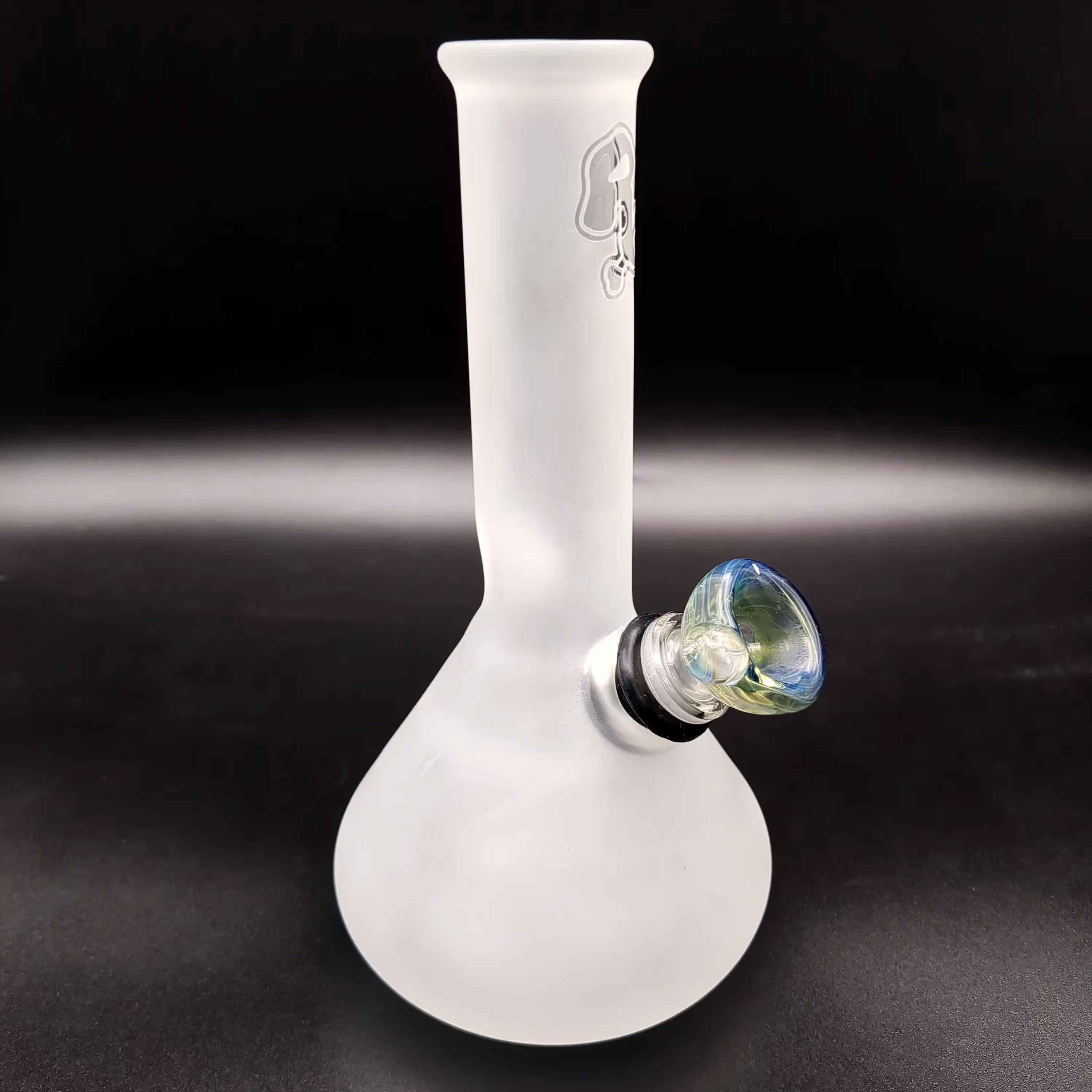 14mm Frosted Rx Beaker Bong | Spaceglass