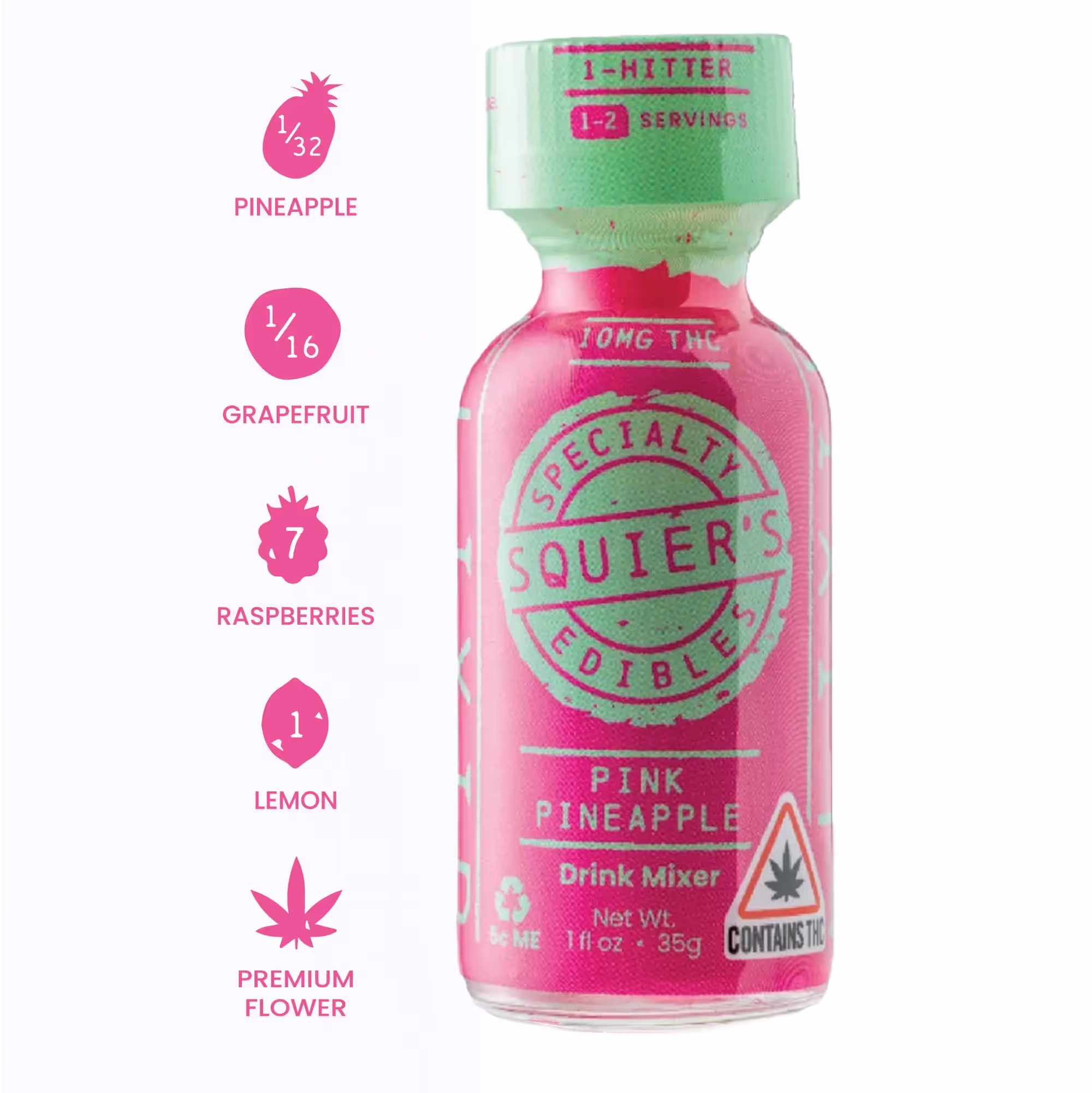 Pink Pineapple Elixir | 1oz. | 10mg