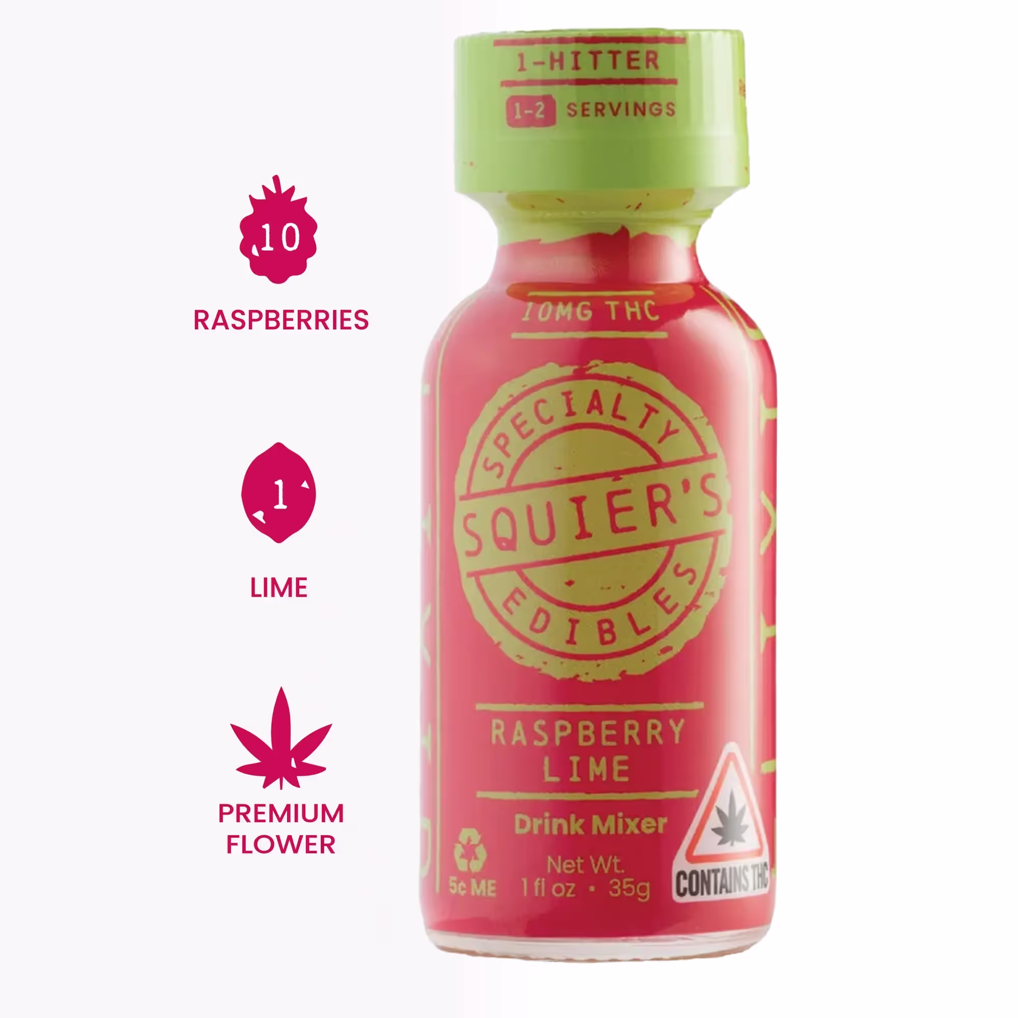 Raspberry Lime Elixir | 1oz. | 10mg