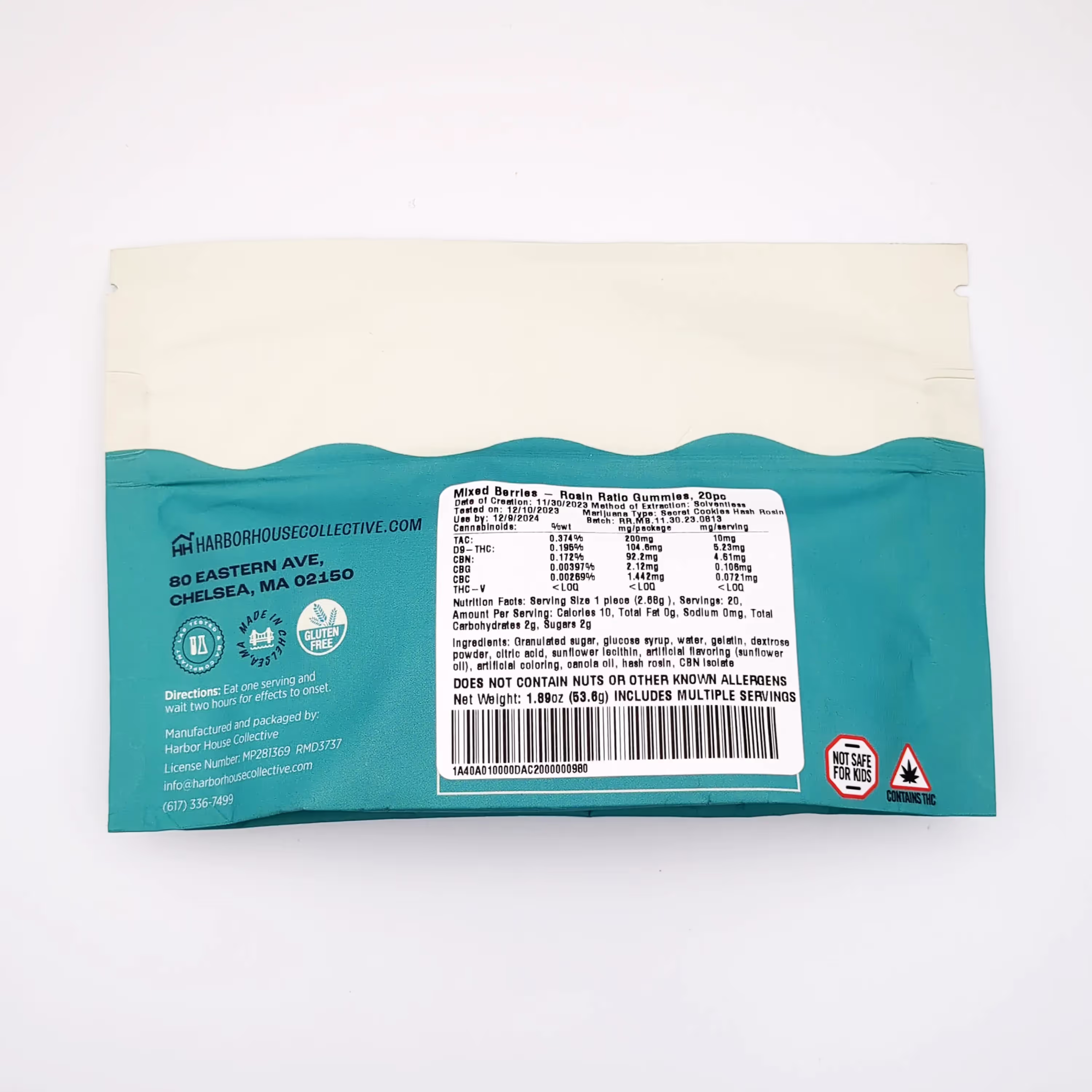 Mixed Berries | Secret Cookies 1:1 THC:CBN Rosin Gummies | 20pk