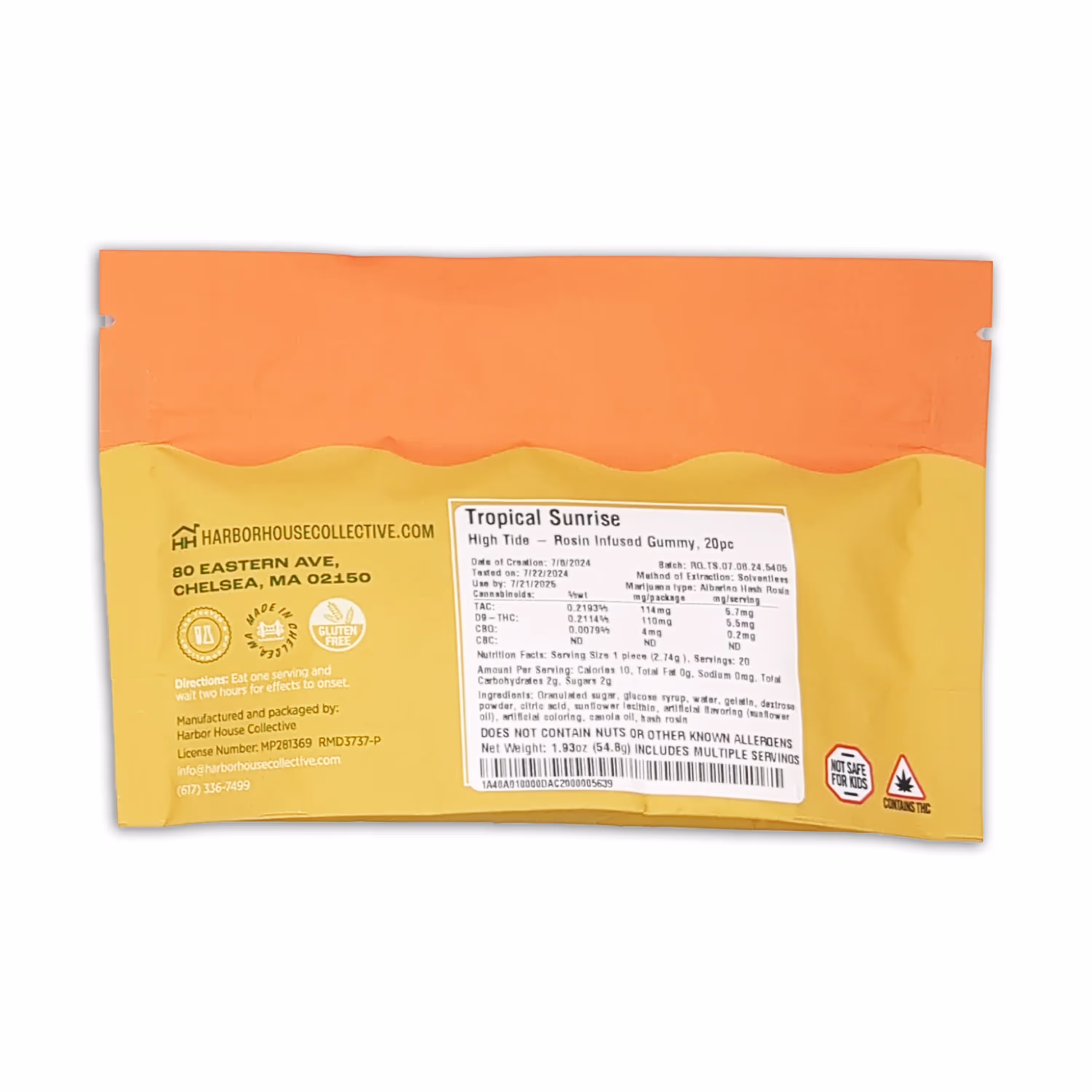 Tropical Sunrise | Albariño | Rosin Gummies | 20pk