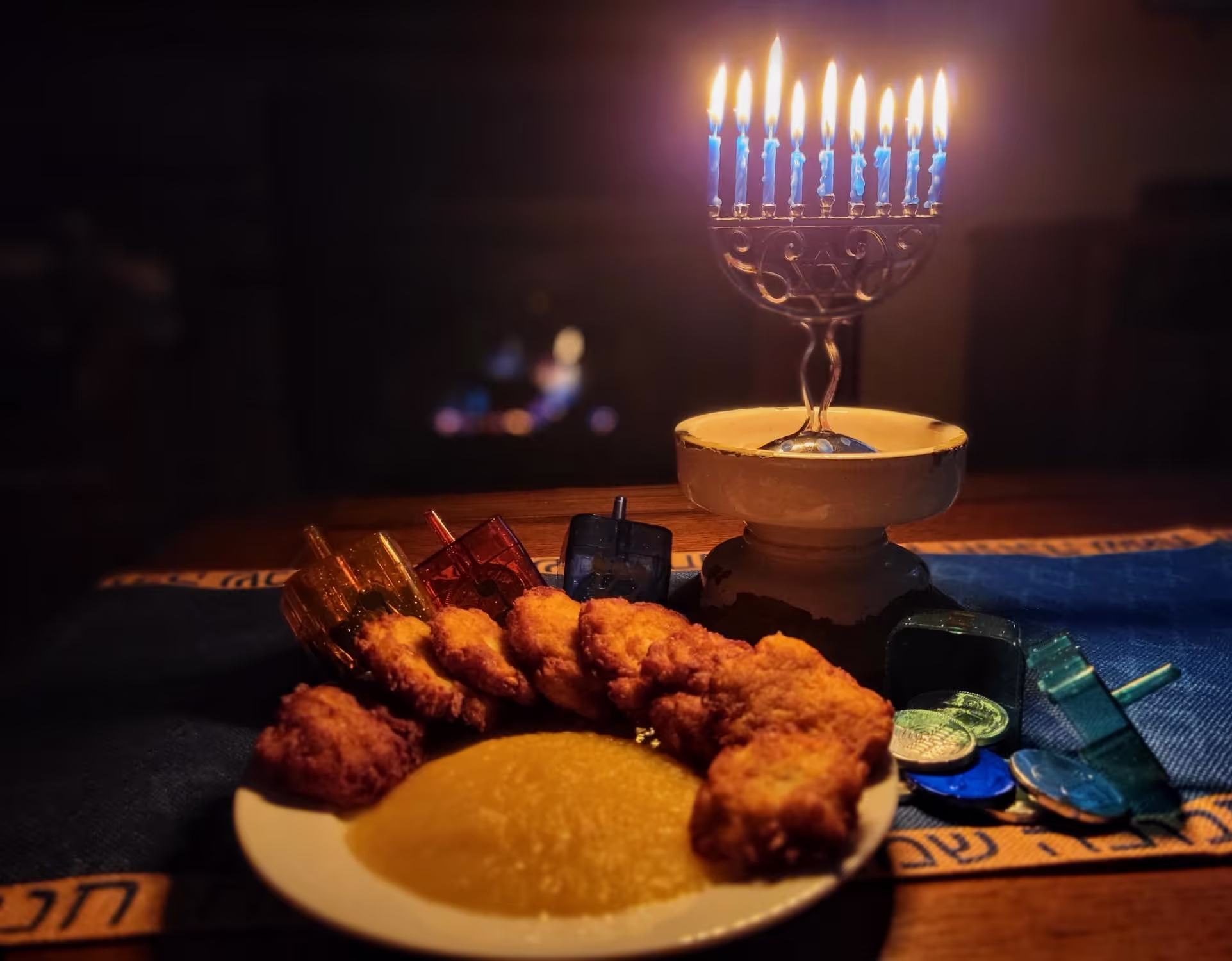 Traditional Potato Latkes with Cannabis Infused Apple Sauce