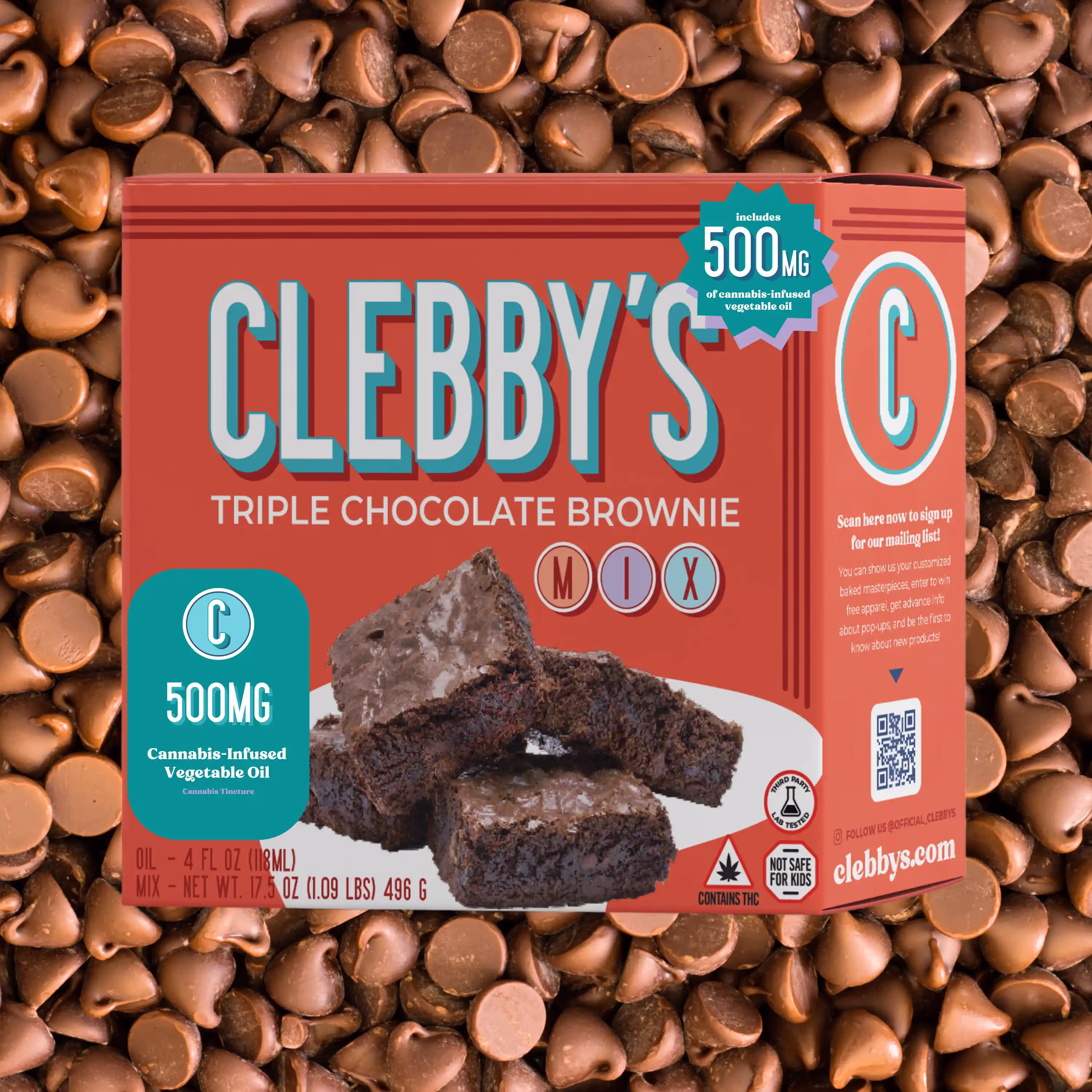 Triple Chocolate Brownie | Bake Mix | 500mg