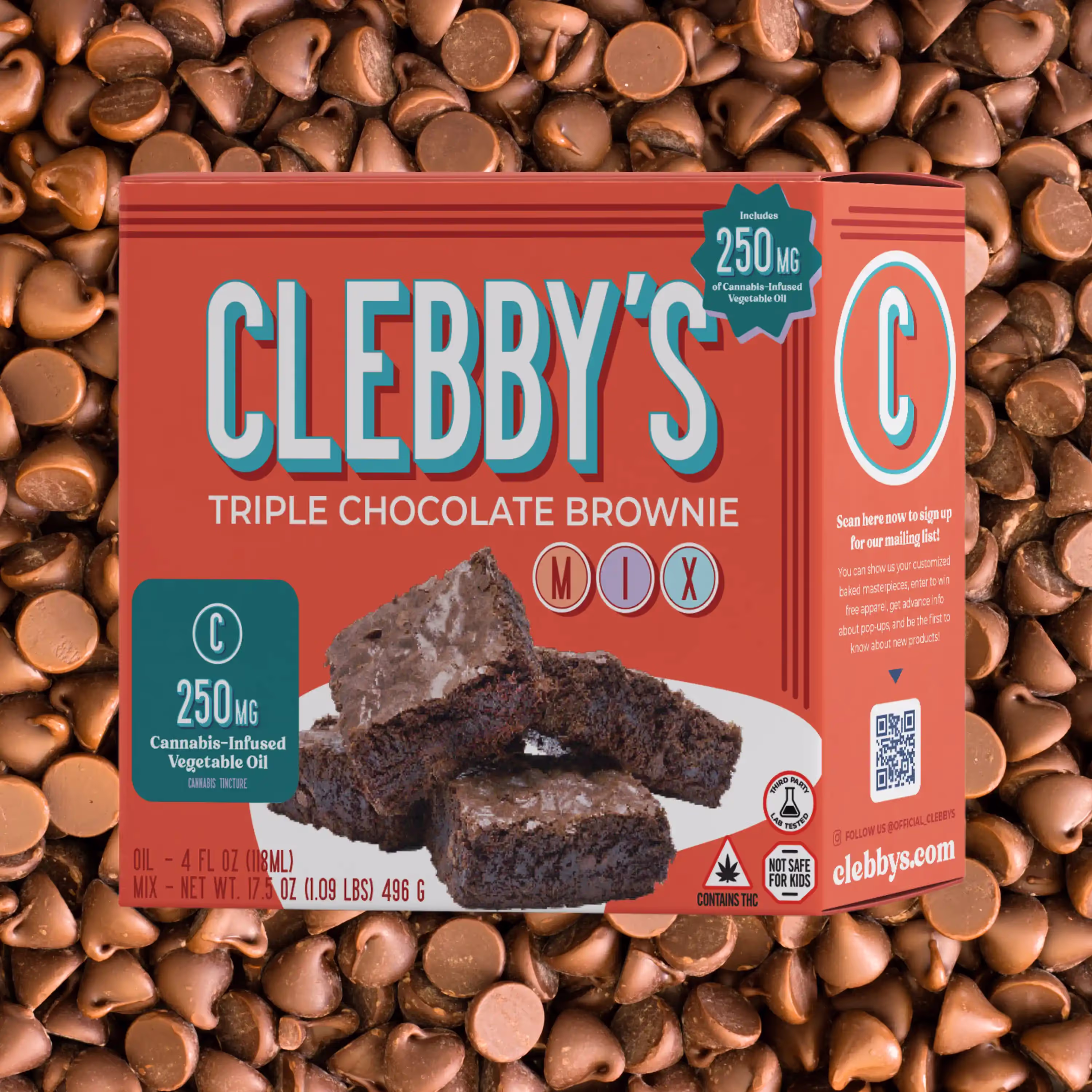 Triple Chocolate Brownie | Bake Mix | 250mg