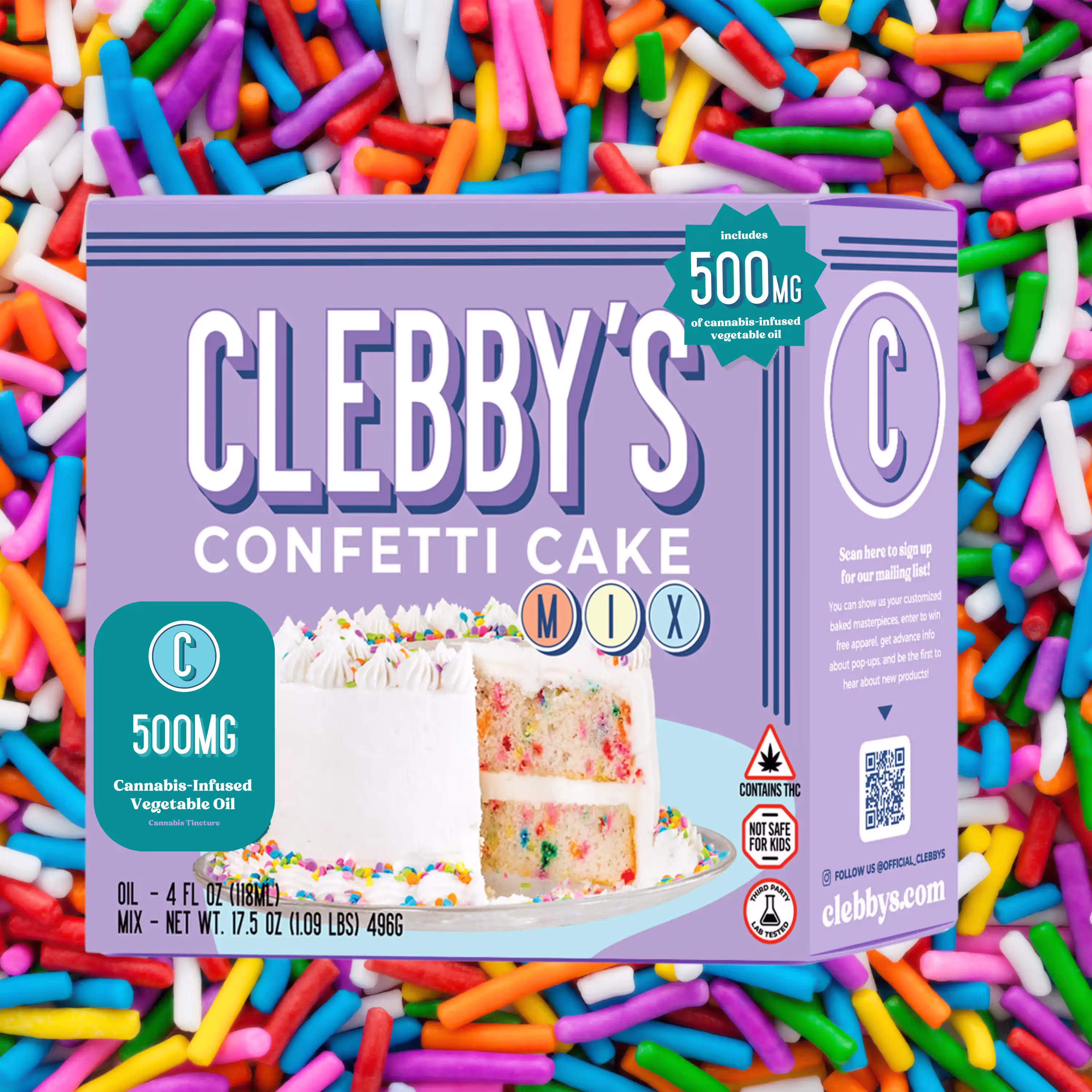 Confetti Cake | Bake Mix | 500mg