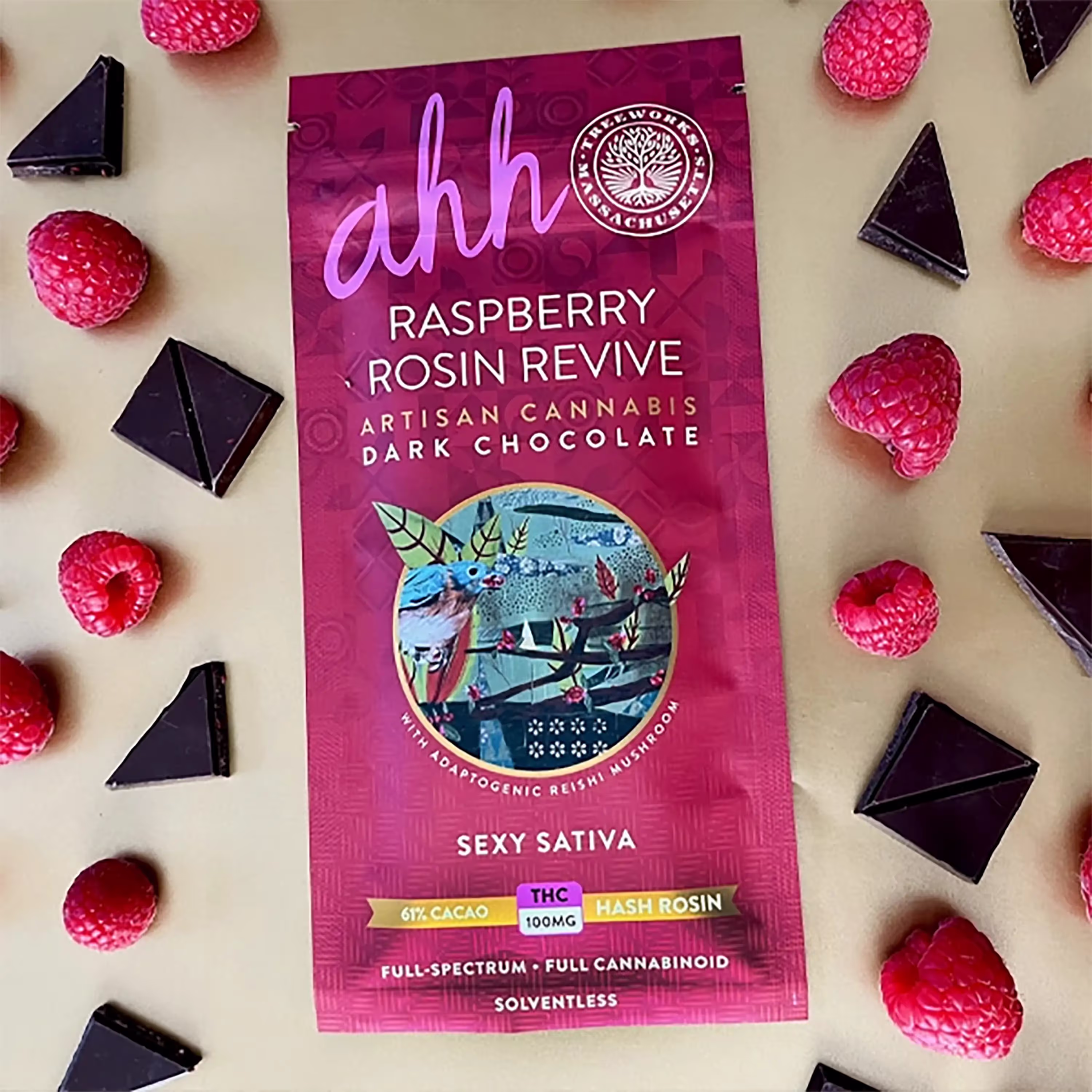 Raspberry Revive | Rosin Dark Chocolate | 20pk
