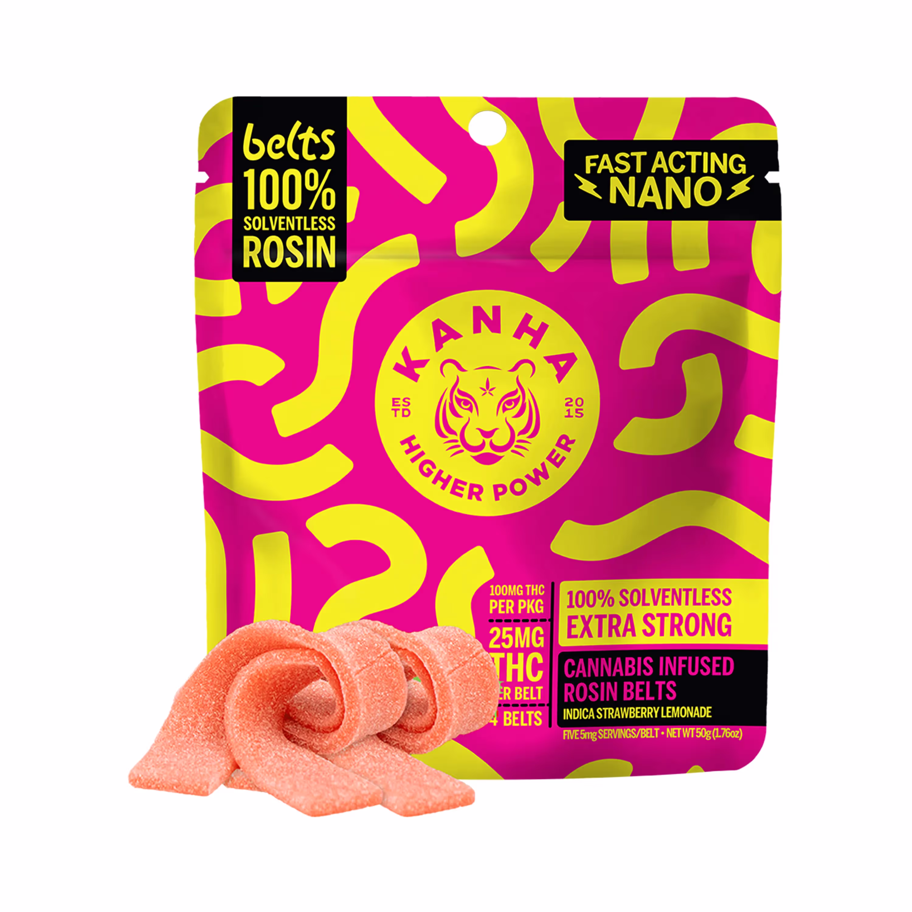 Strawberry Lemonade Rosin Belts | Indica | 20pk