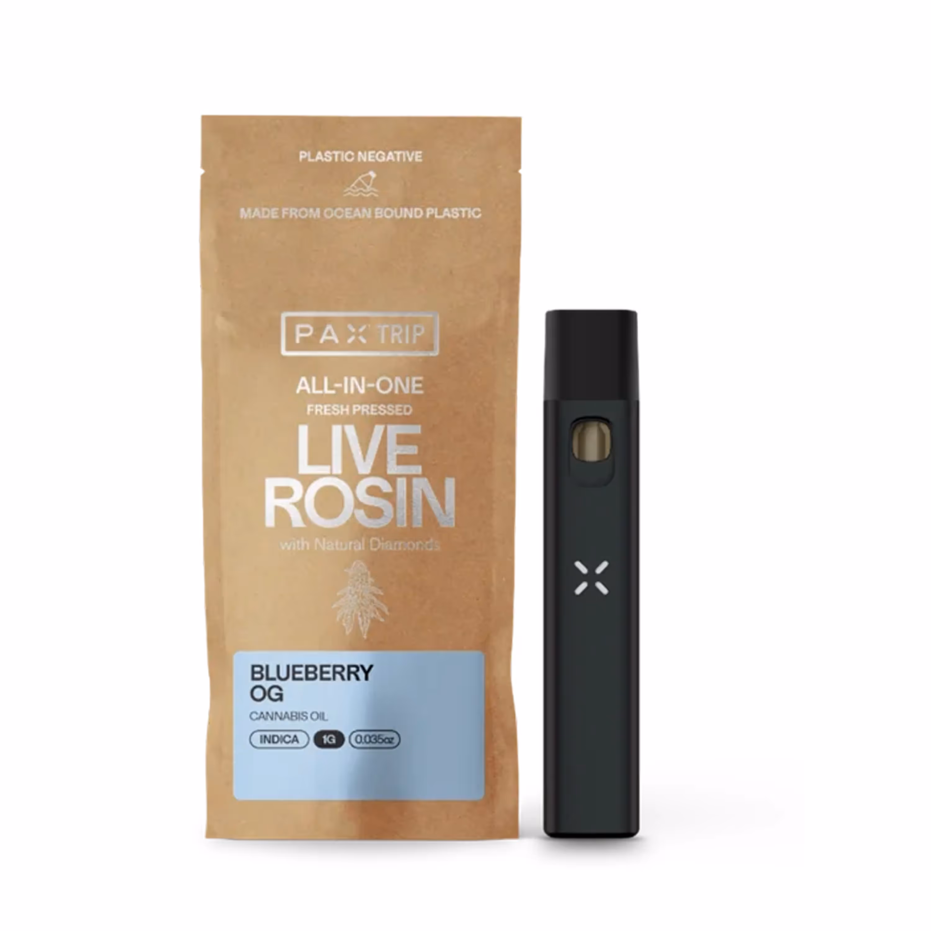Blueberry OG | Live Rosin with Diamonds | All-In-One | 1g