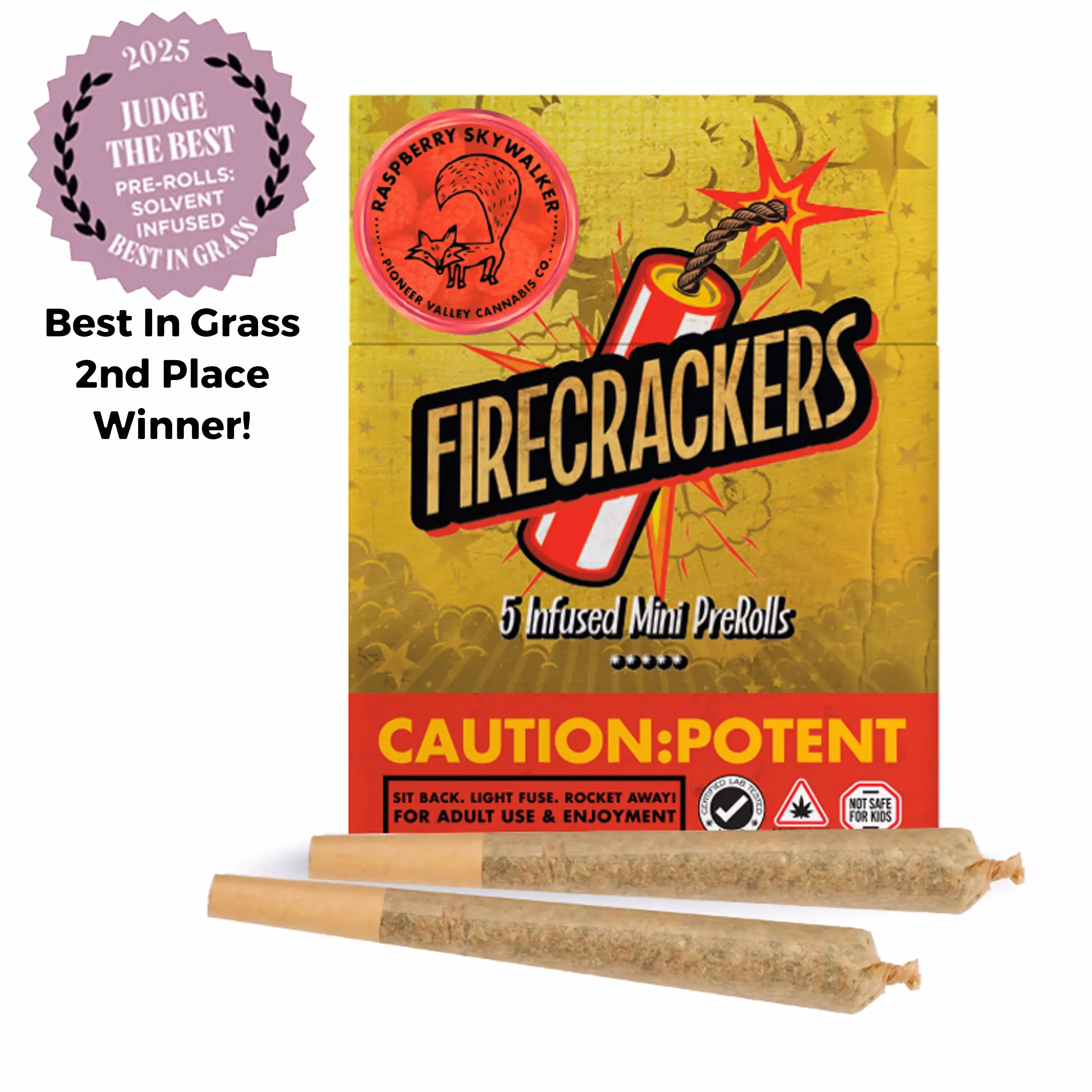 Raspberry Skywalker OG Firecrackers | Infused | 5pk | 0.7g