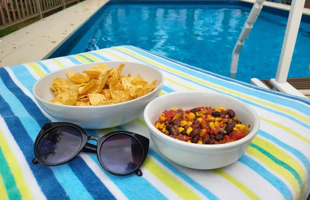 Poolside Cannabis Infused Corn Salsa