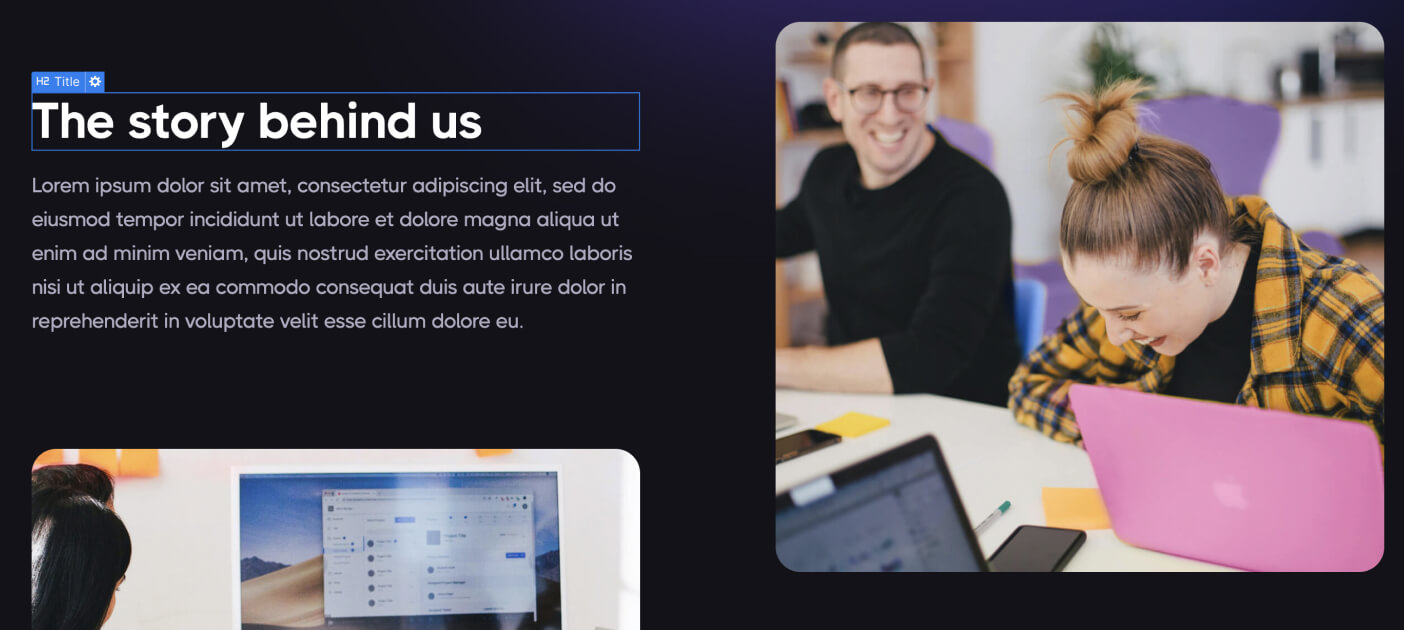Static Content - Dark X Webflow Template