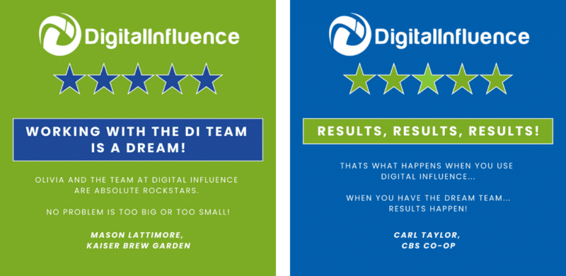 Digital Influence Testimonials/Social Proof