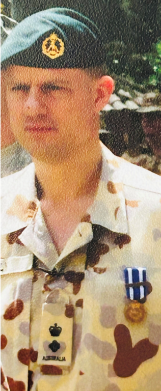 Tim Hely in Army uniform