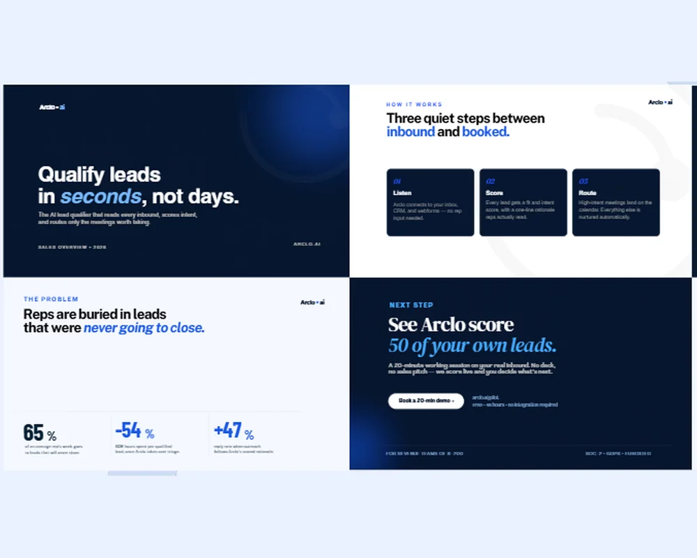 Presentation design example