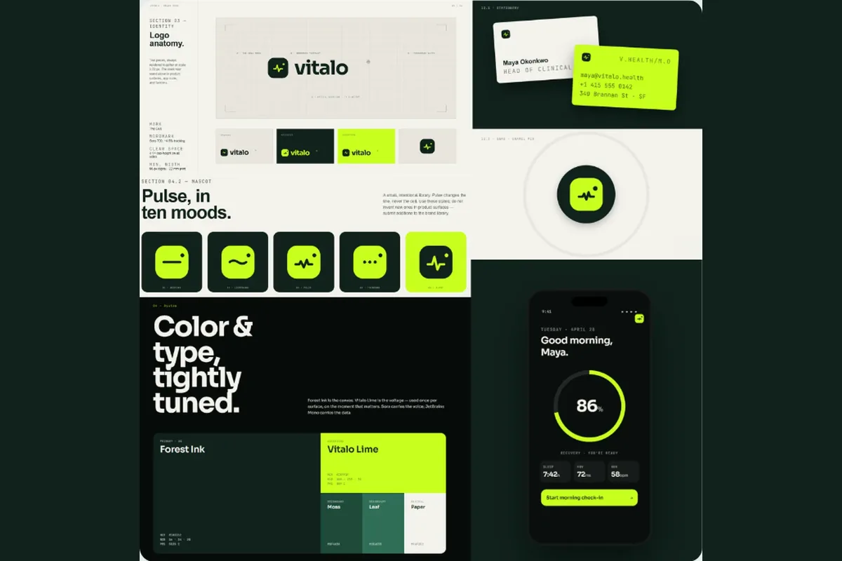 Vitalo brand identity