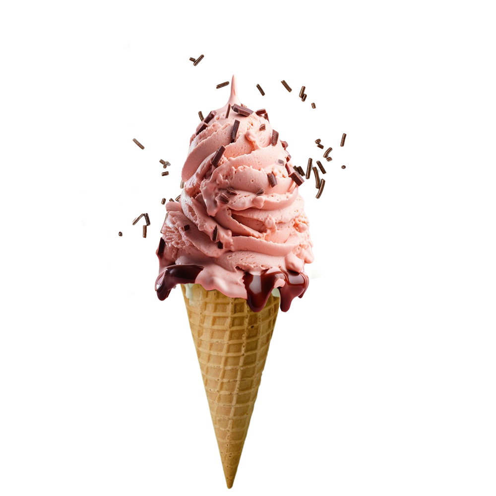 Premium-Eisspezialitäten in einer knusprigen Waffel