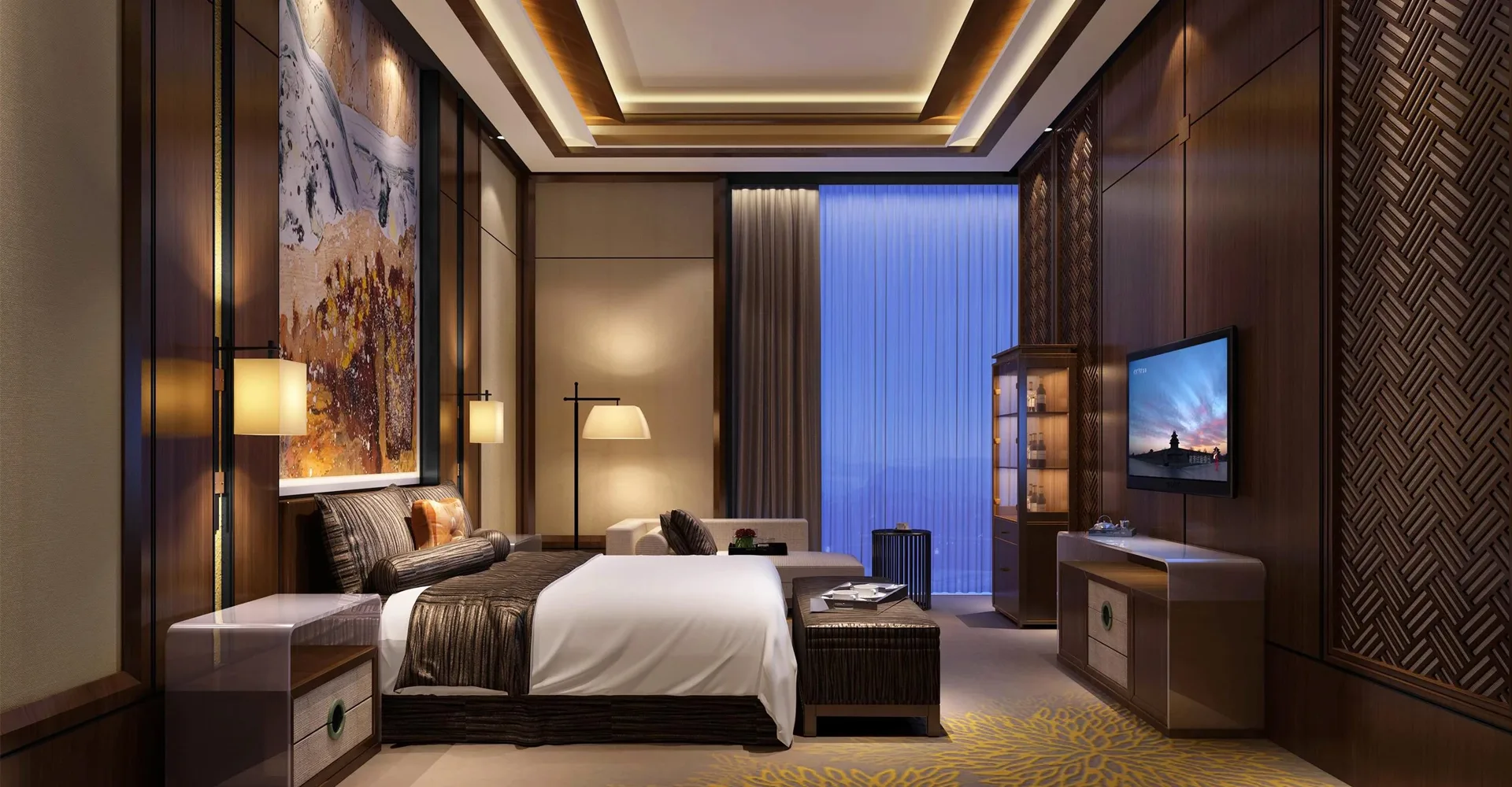 Hotel guestroom and suite furniture application