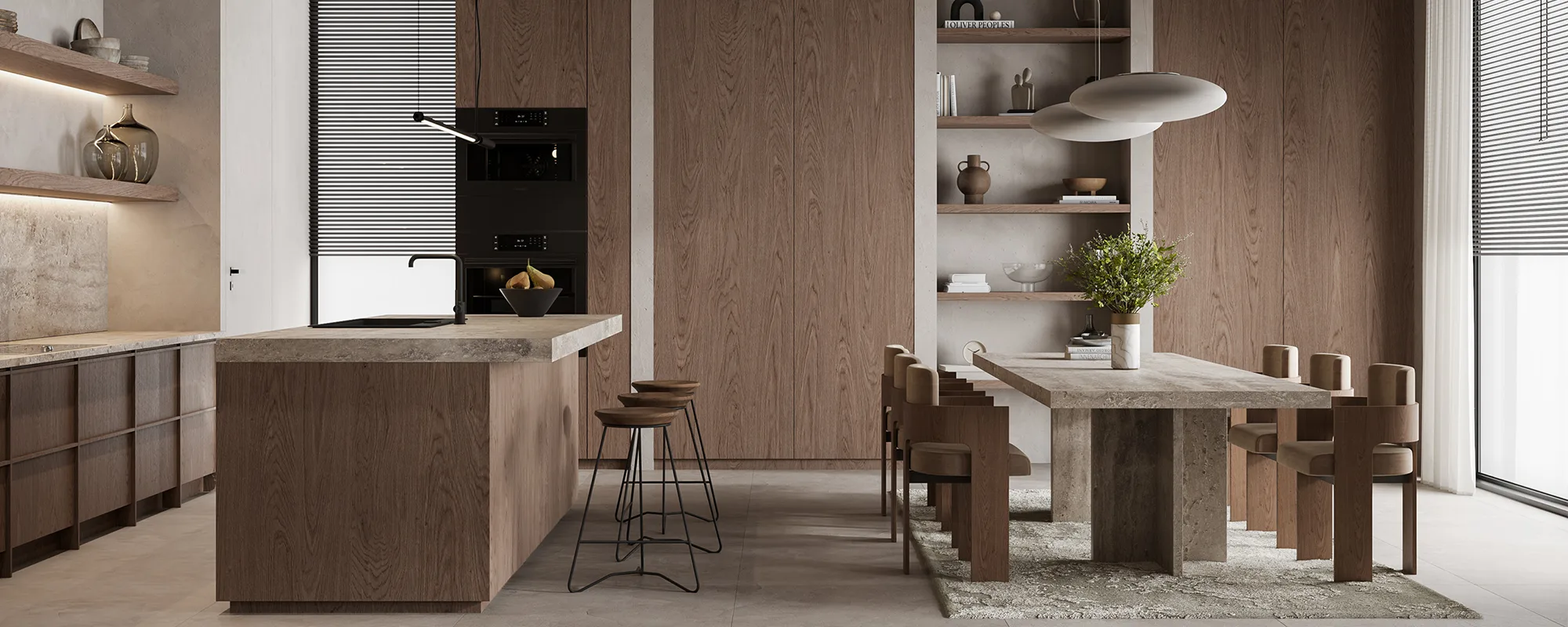 Close-up of custom hotel joinery materials and craftsmanship