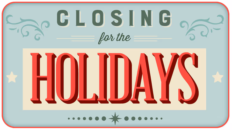 Closed Kings Birthday