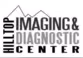 Hilltop Imaging & Diagnostic Center logo featuring stylized vertical lines resembling a building beside the text.