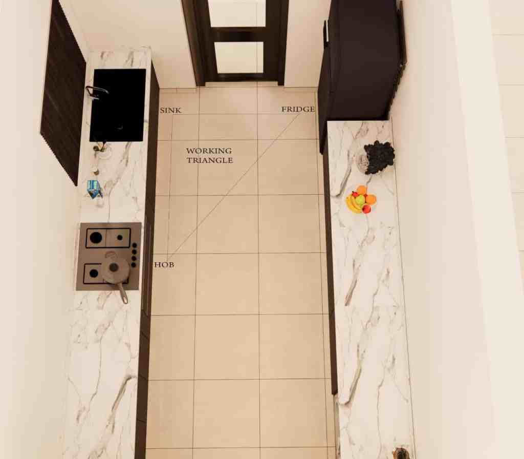 u shaped kitchen modular design