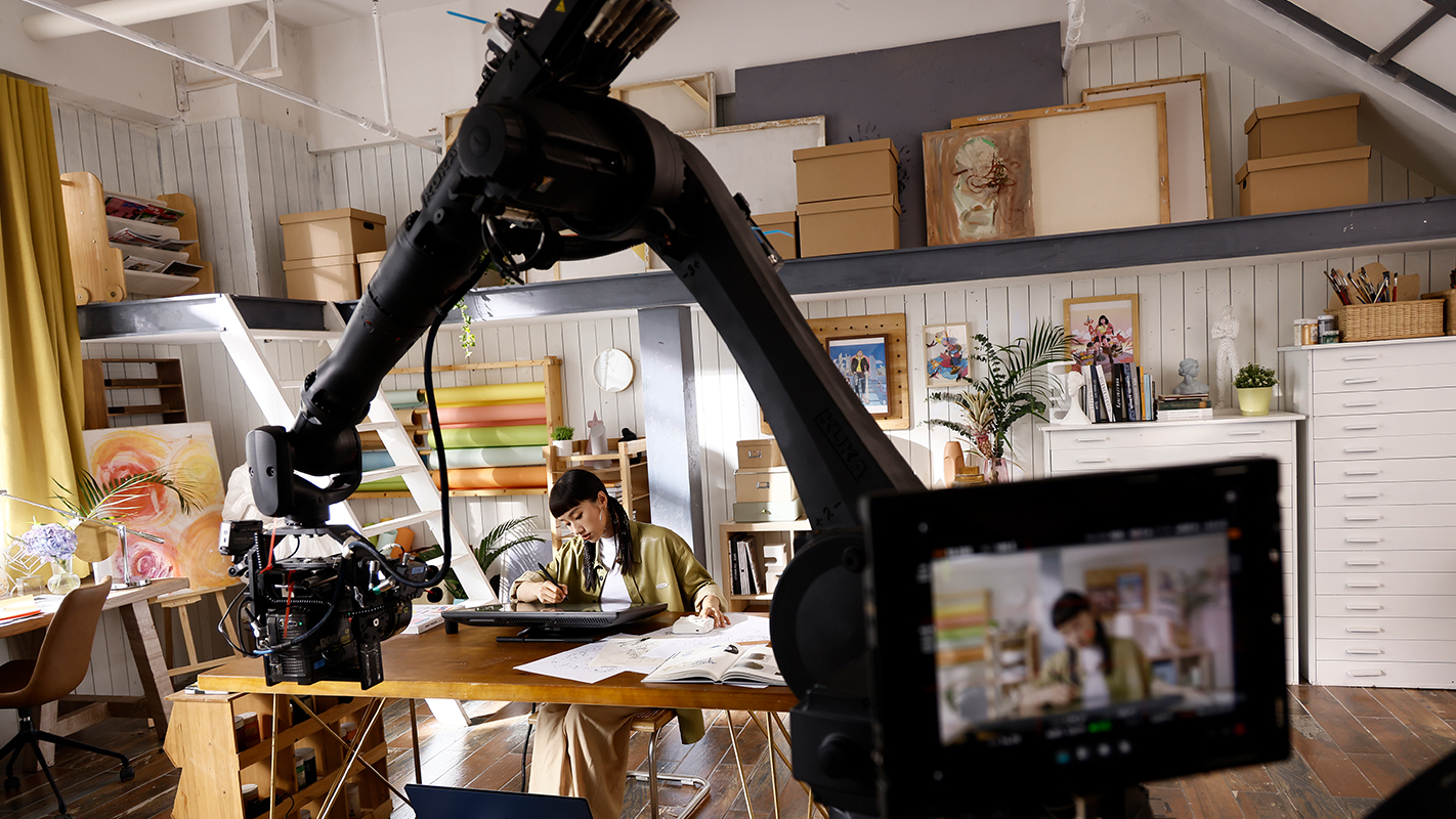 Robot motion control camera that can serve a production to create impact for the spot