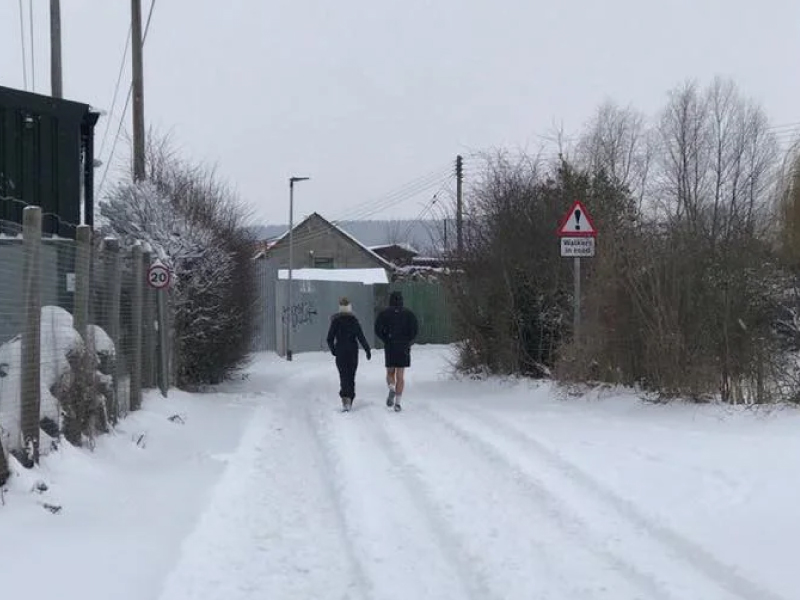 Kemble at Home- Walking in the Snow