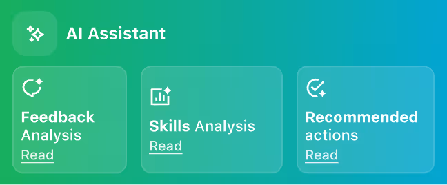 Focused view on assistant AI