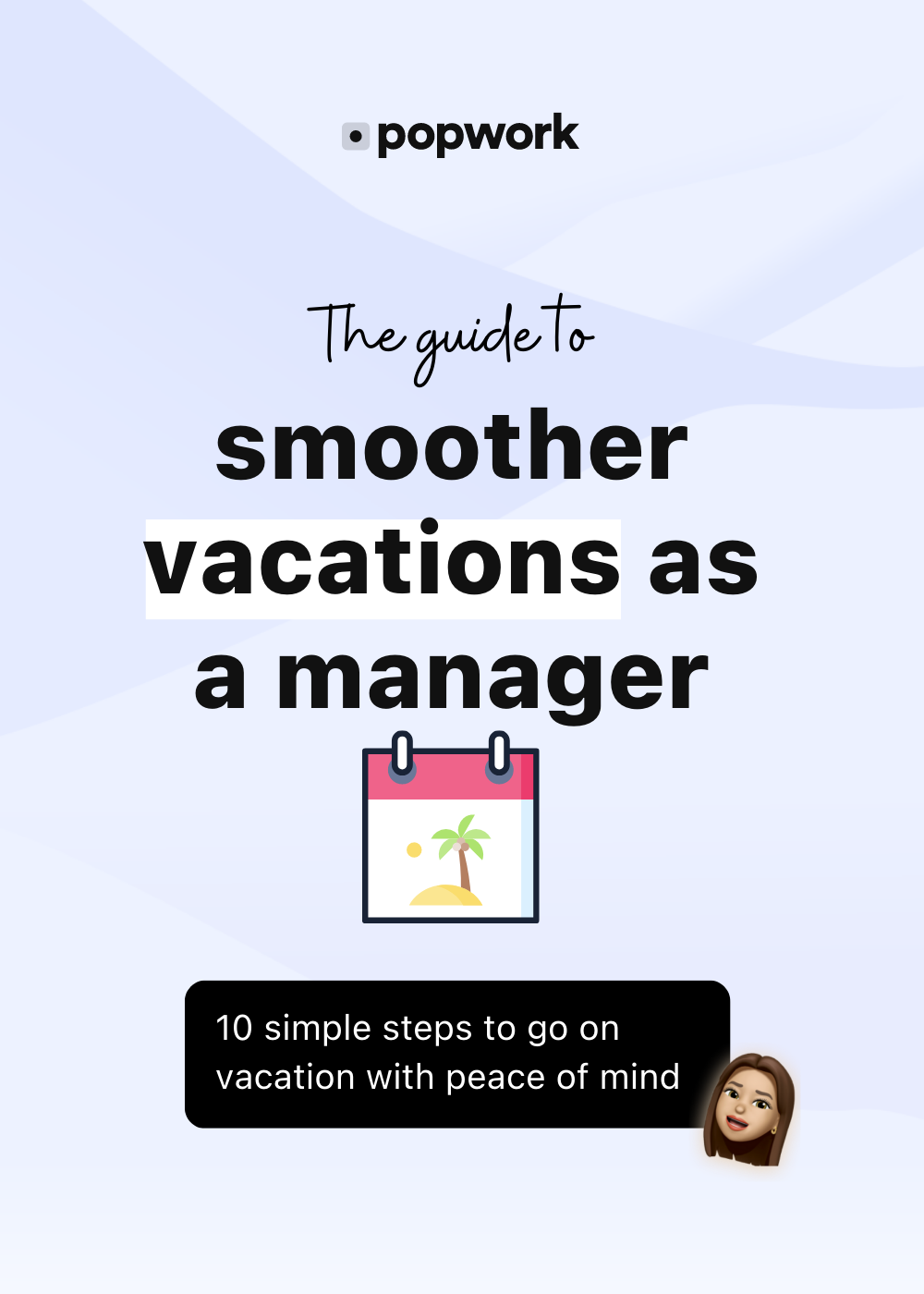 Cover of the guide to smoother vacations as a manager - Popwork