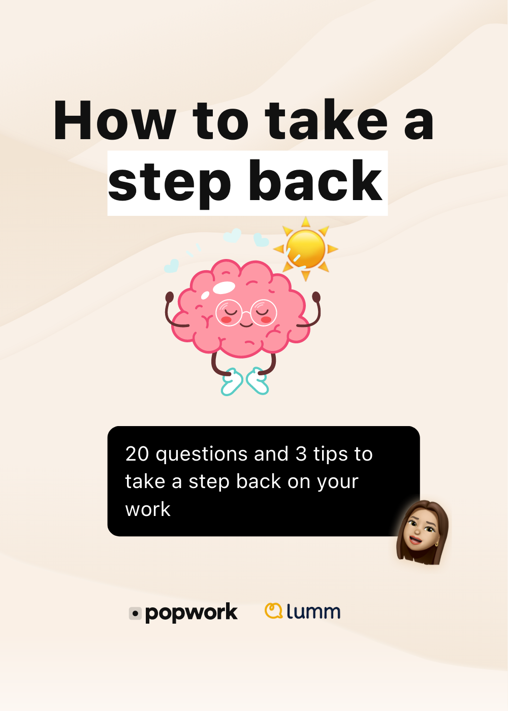 How to take a step back on your work guide cover - Popwork