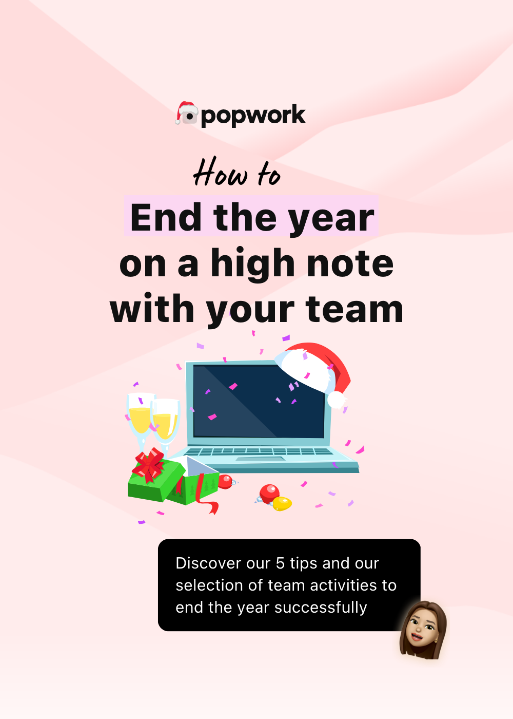 End the year on a high note with your team guide cover - Popwork