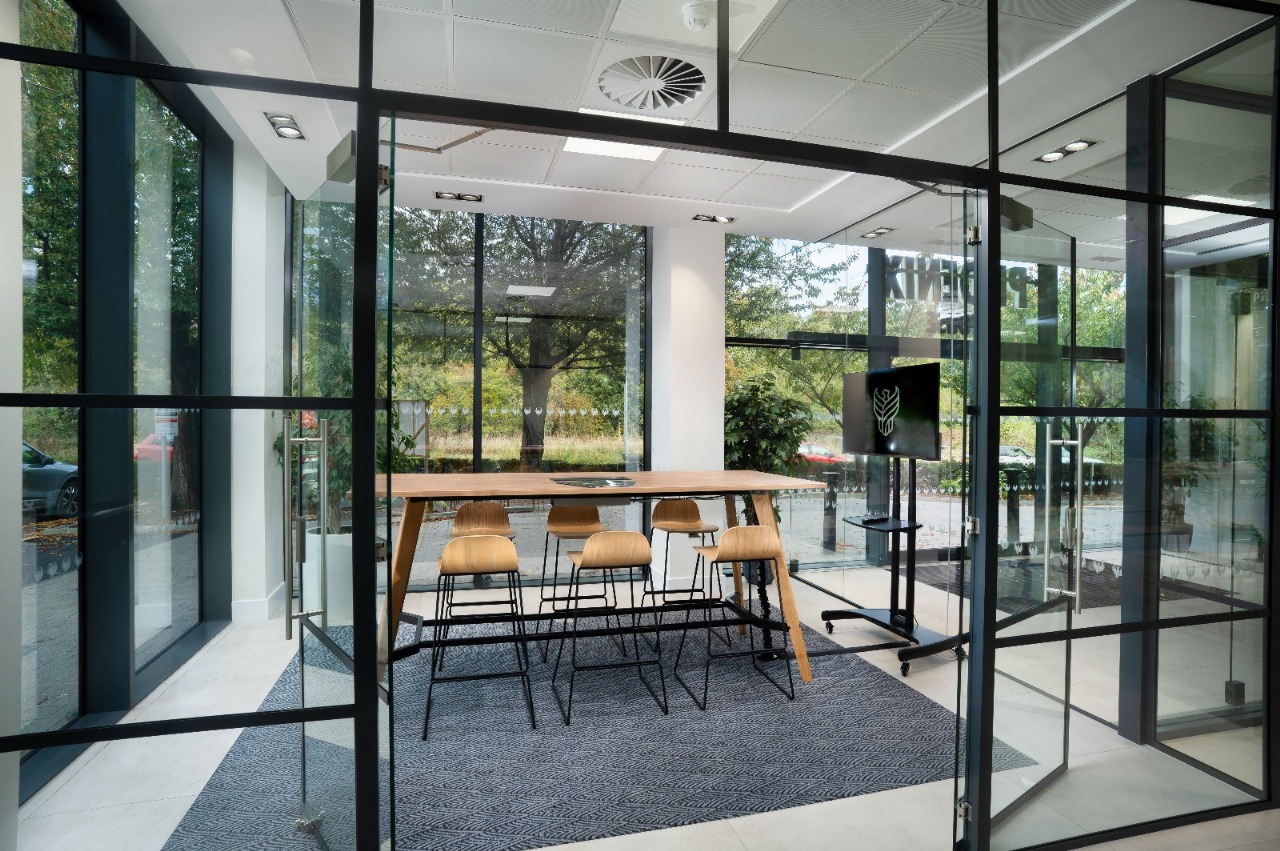 Ember meeting room at Phoenix Business Park Basildon office