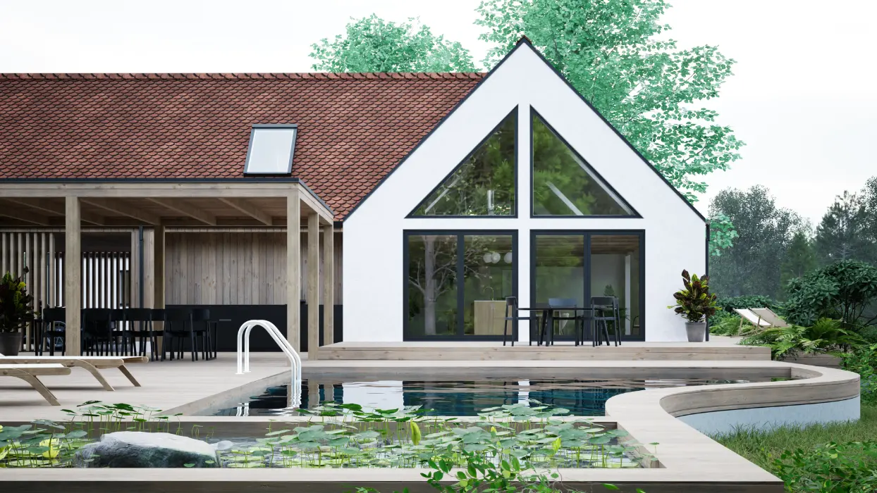 tilbygning med arkitekt