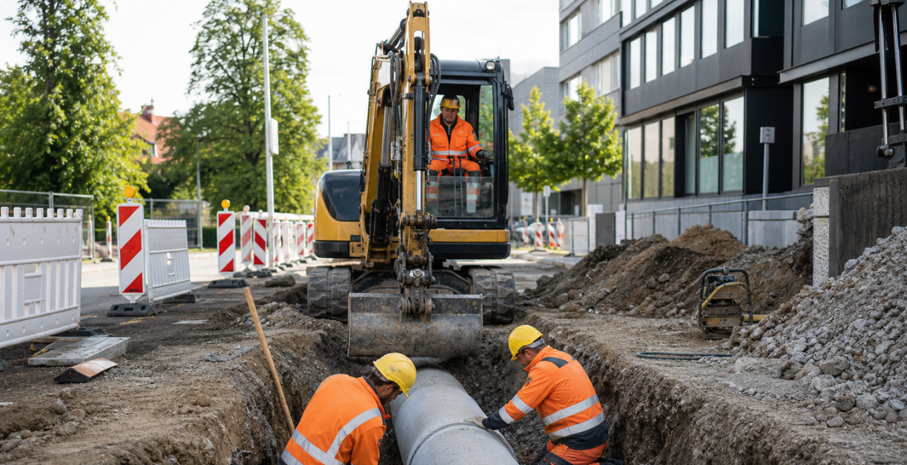 Professioneller Tiefbau 