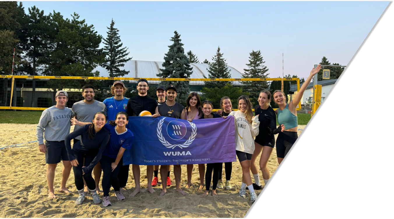 Students at a Beachvolleyball Field