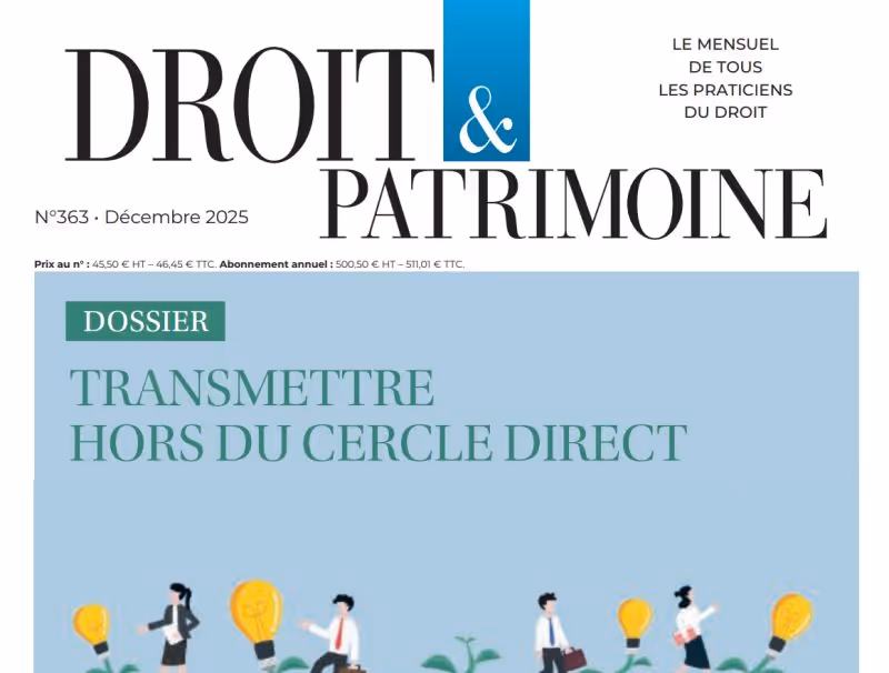 Intervention Nodal Avocats NIS 2 dans la revue Droit et Patrimoine