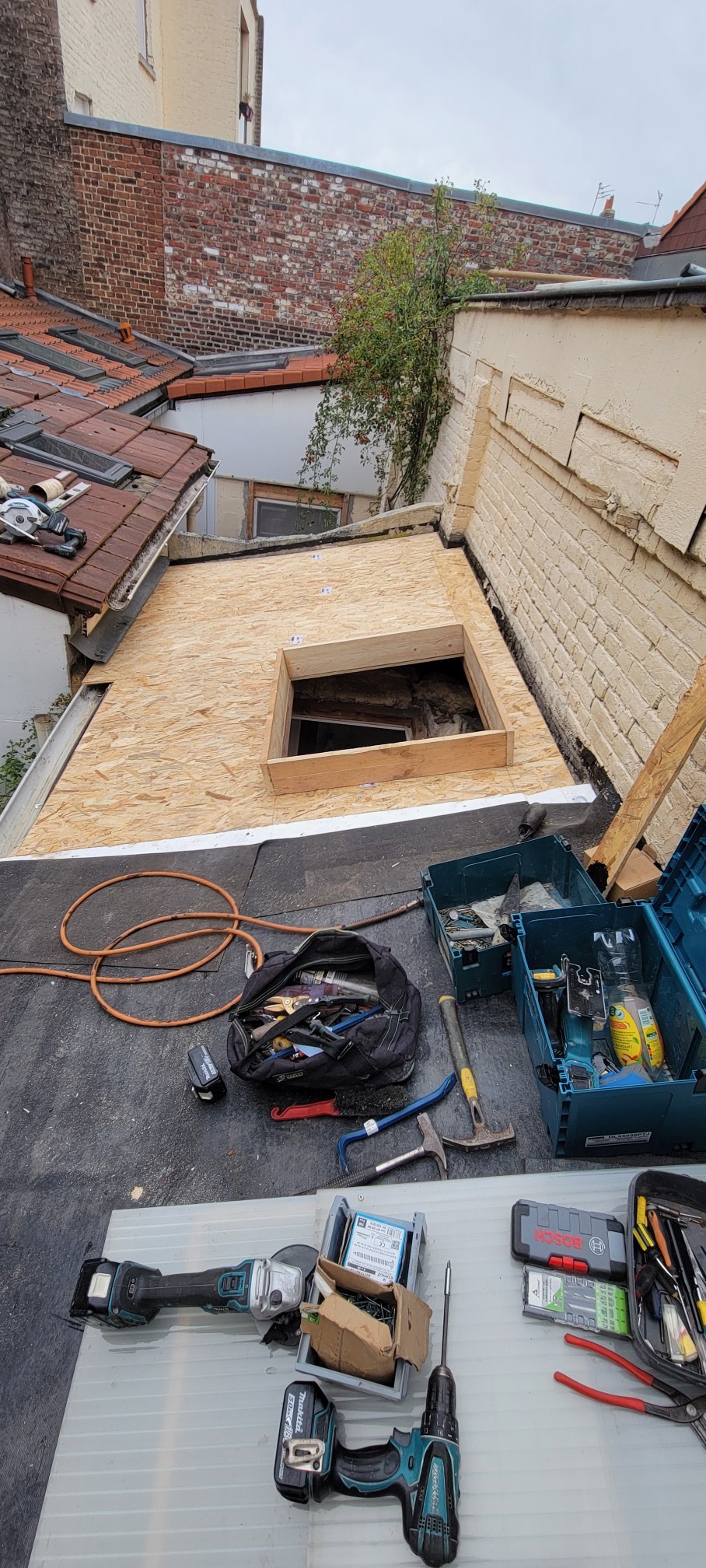 chantier toiture réparation