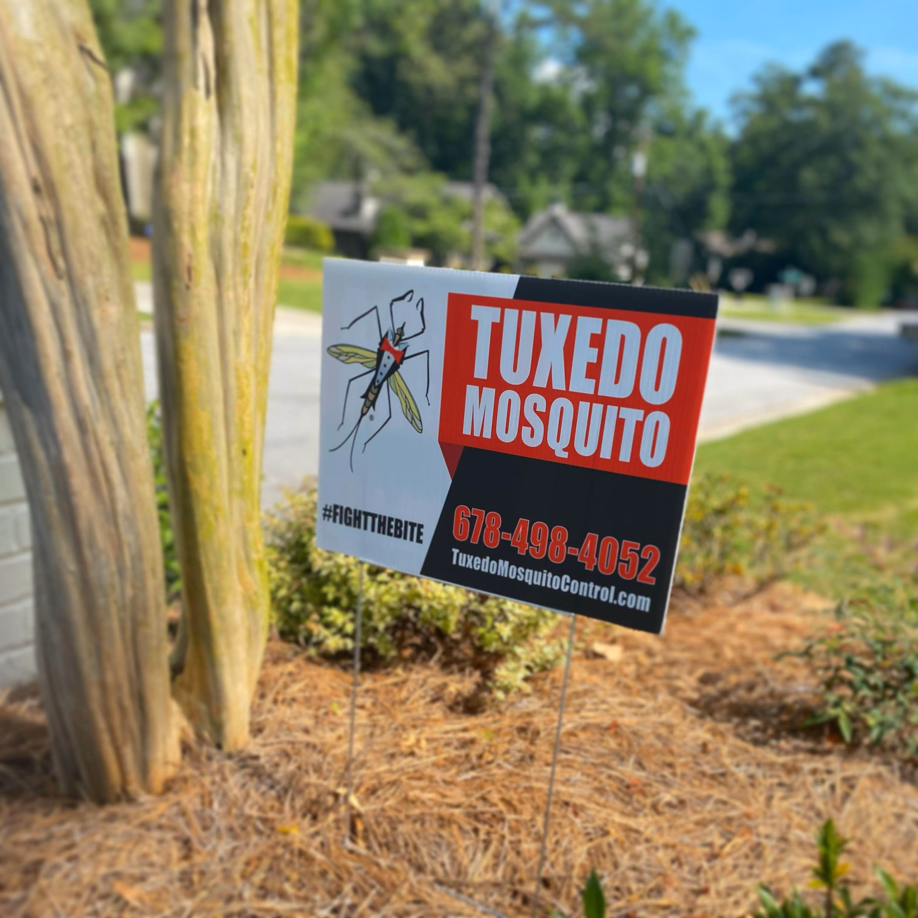 Tuxedo Mosquito Control yard sign
