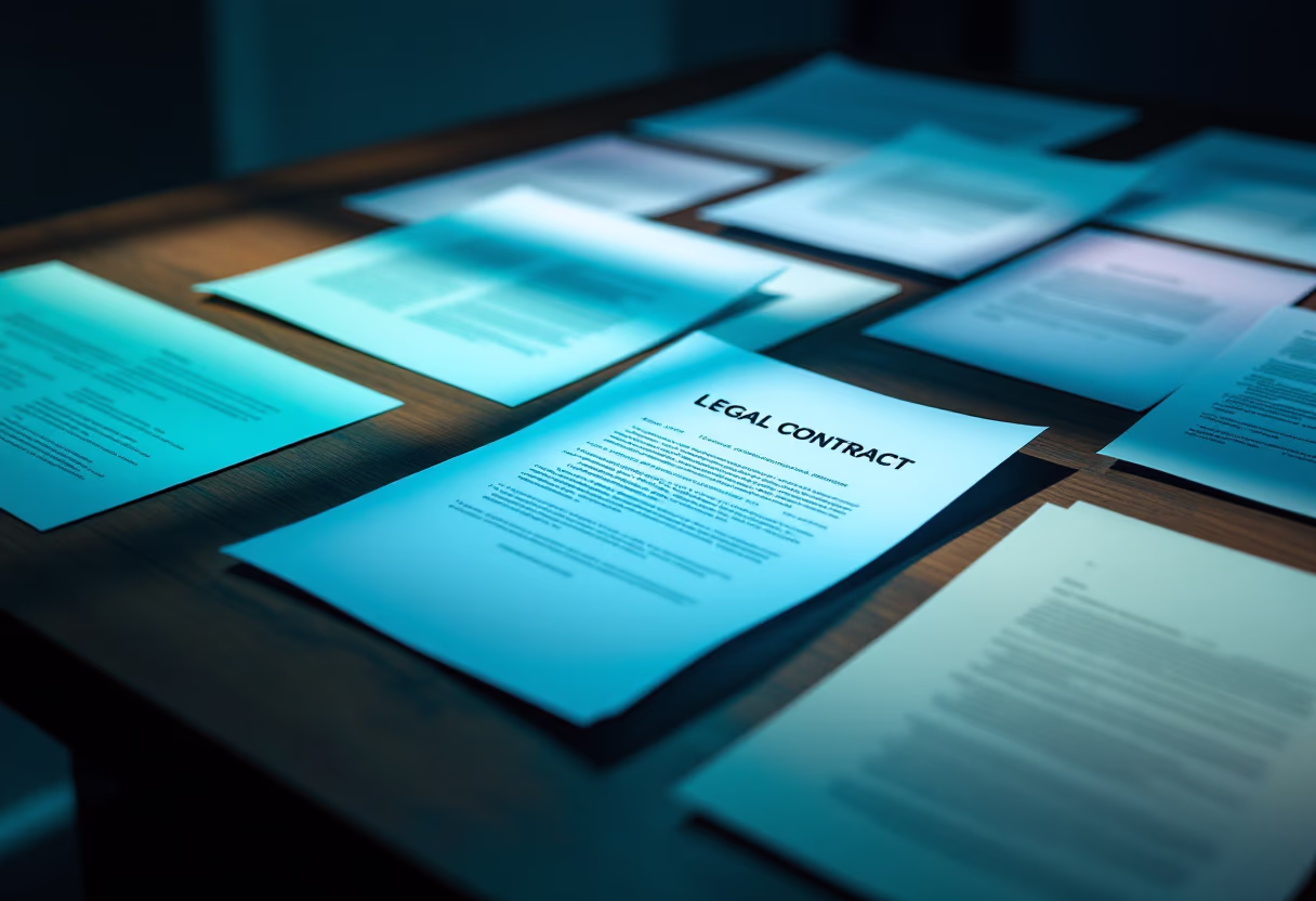 image of legal contract templates (for a legal tech)