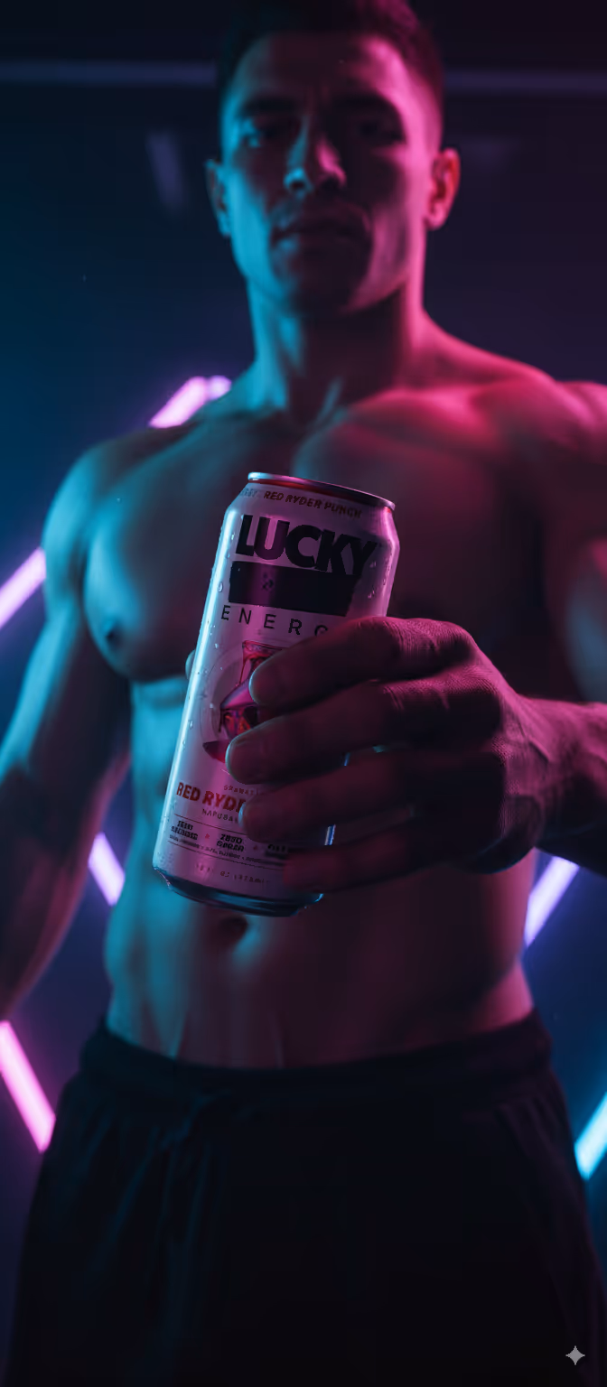 On-brand product photo created with AI and human refinement