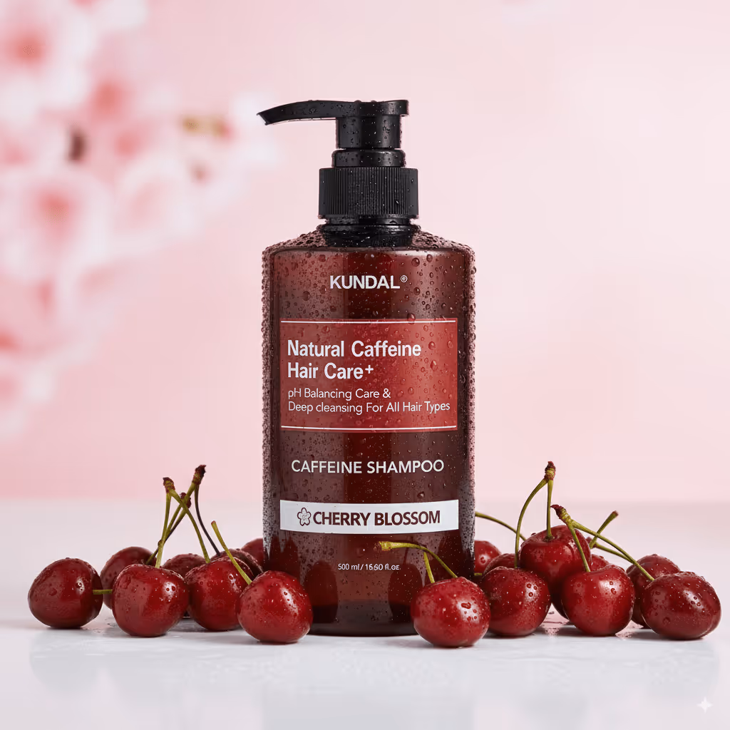 Kundal Shampoo Cherry CPG Product Photography