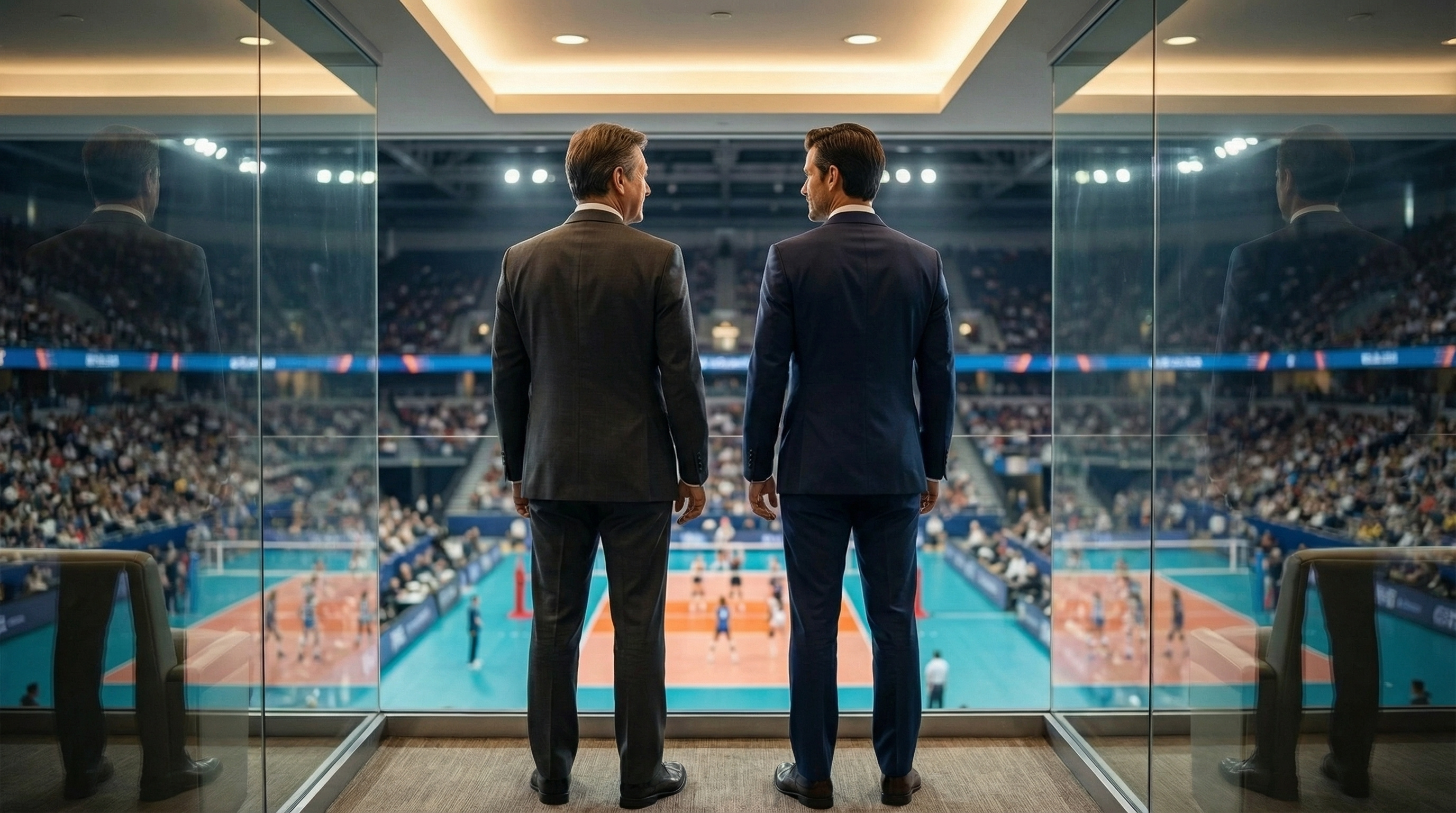 salariés d'une entreprises discutant de projets sportifs