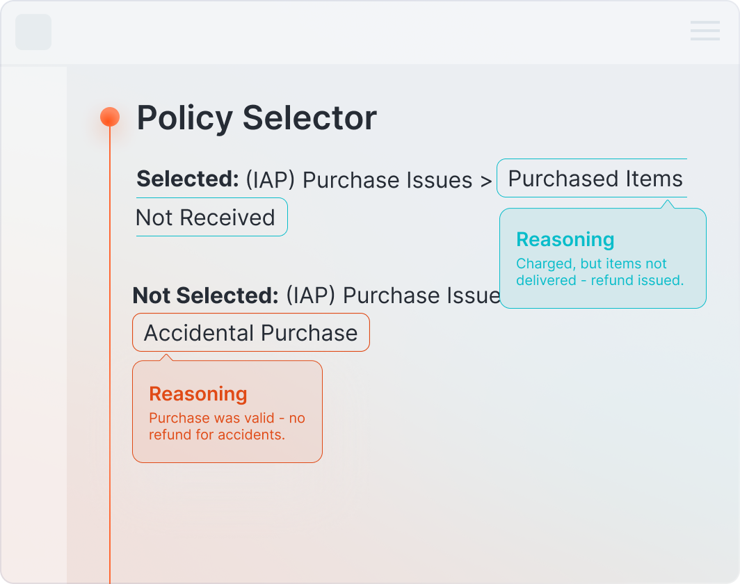 Autonomous Player & Policy Match Diagram