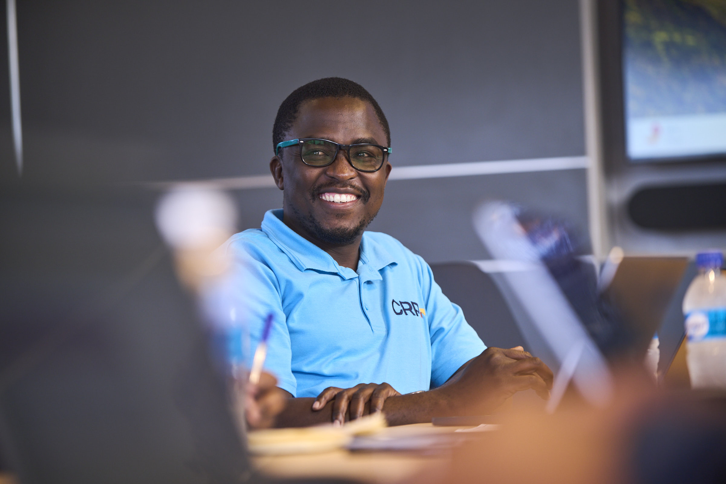 Young workers gardening
